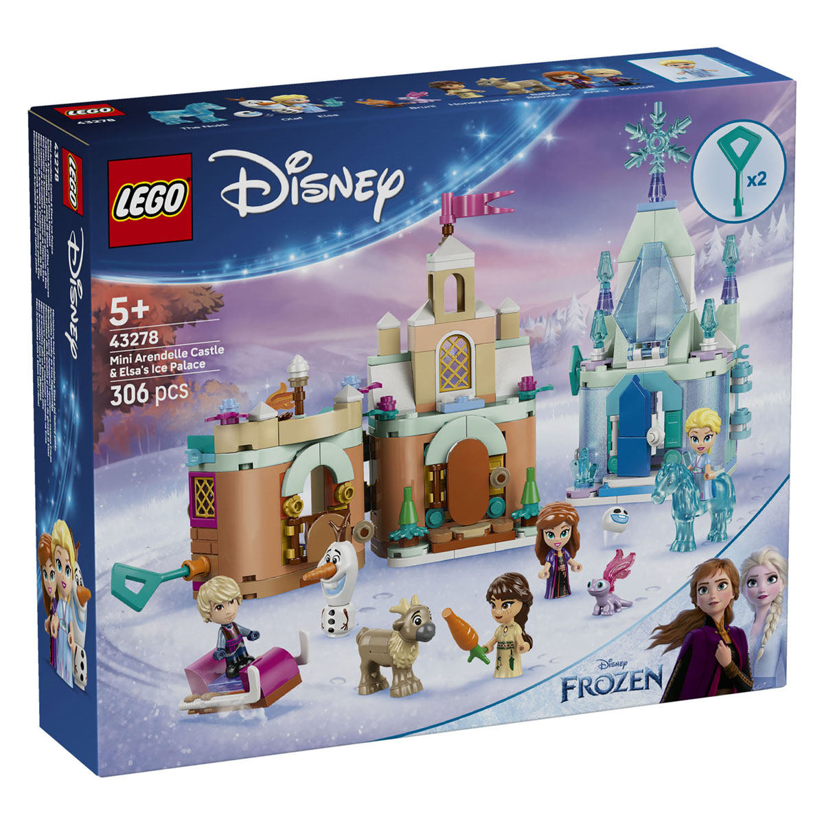 LEGO Disney Princess 43278 Mini Kasteel van Arendelle en Elsa's IJspaleis