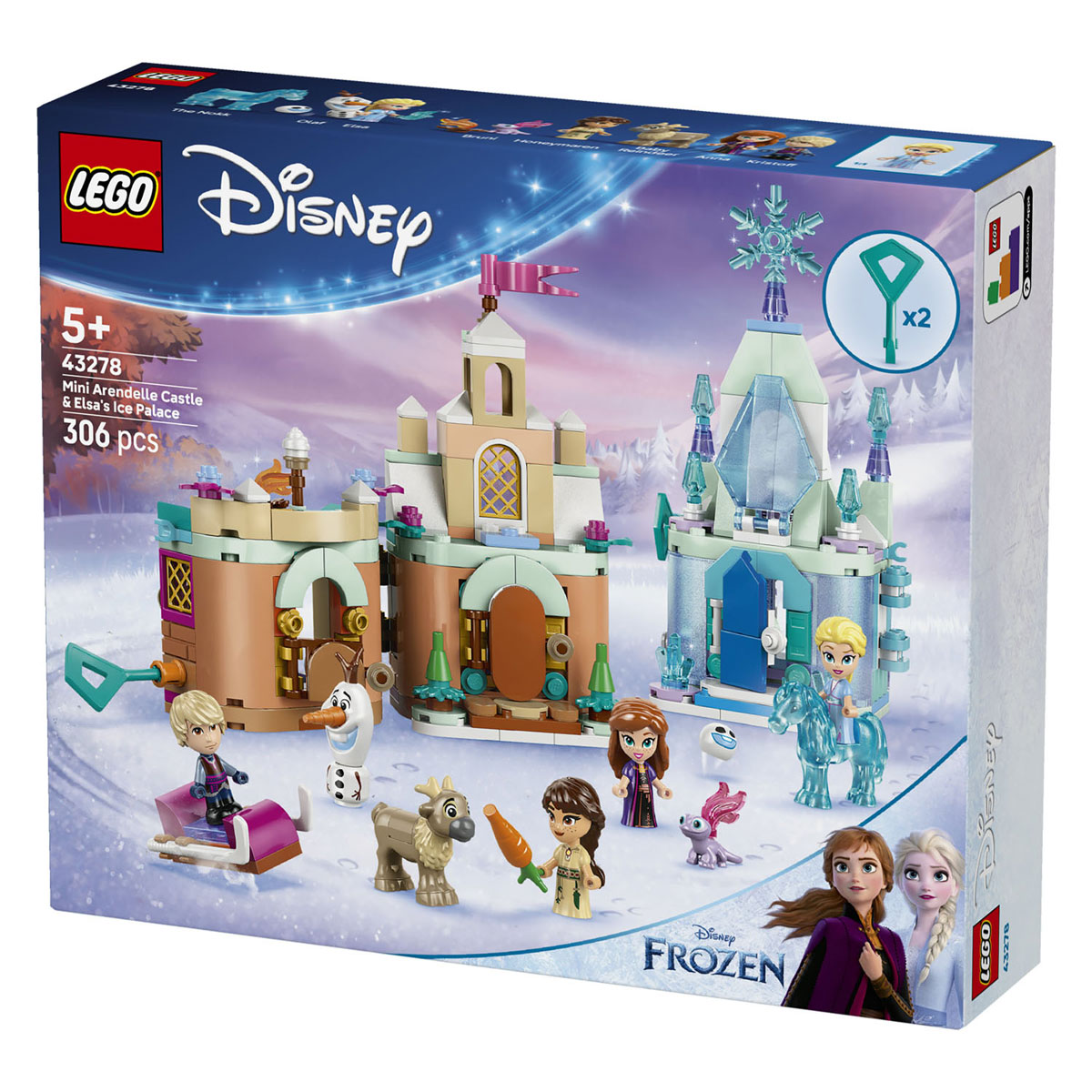 LEGO Disney Princess 43278 Mini Kasteel van Arendelle en Elsa's IJspaleis