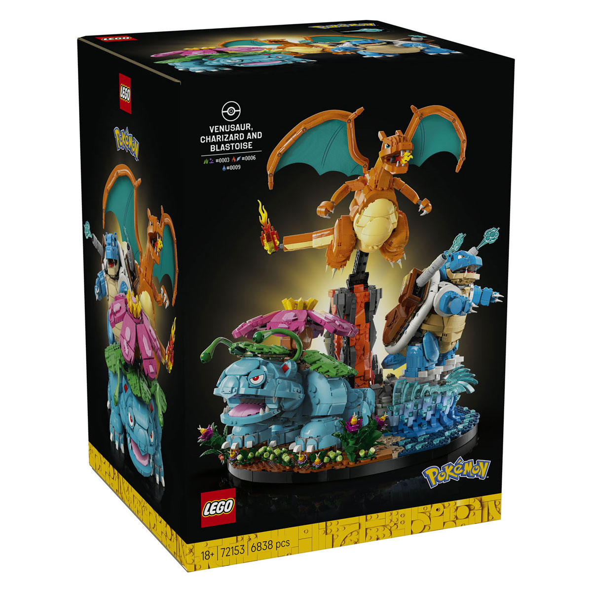 LEGO Pokemon Venusaur, Charizard and Blastoise 72153