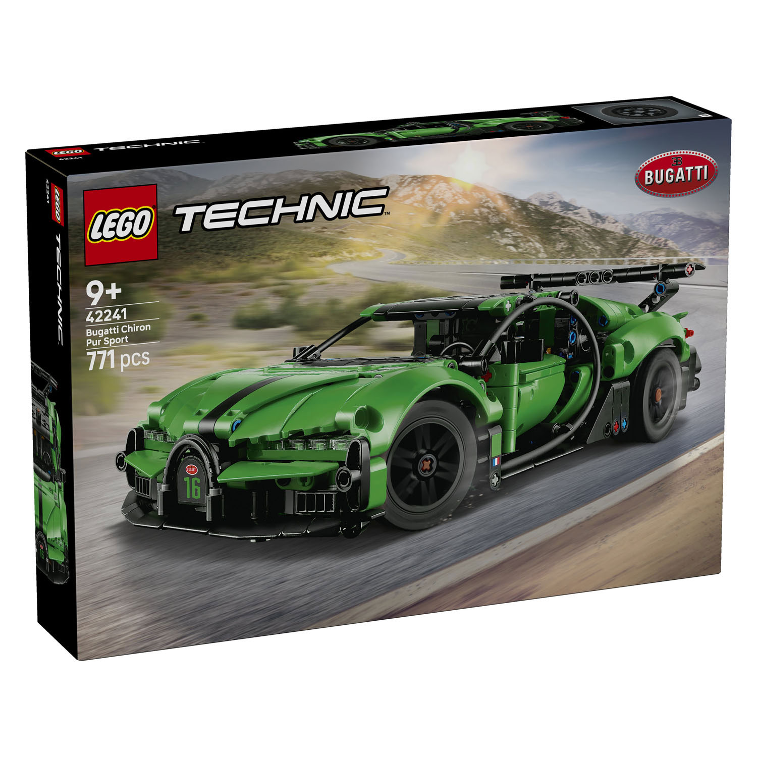 LEGO Technic 42241 Groene Bugatti Chiron Pur Sport Hypercar 42241