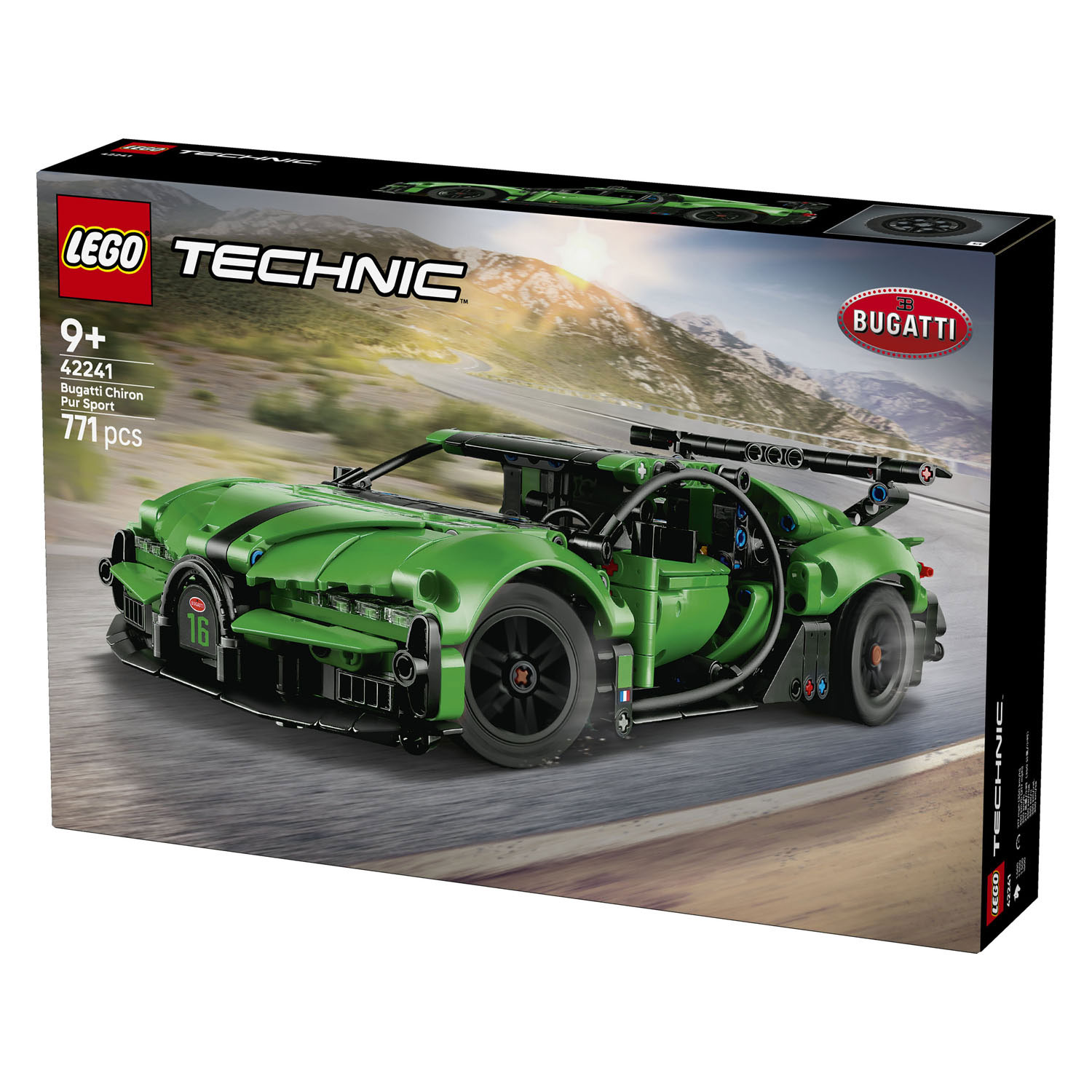 LEGO Technic 42241 Groene Bugatti Chiron Pur Sport Hypercar 42241