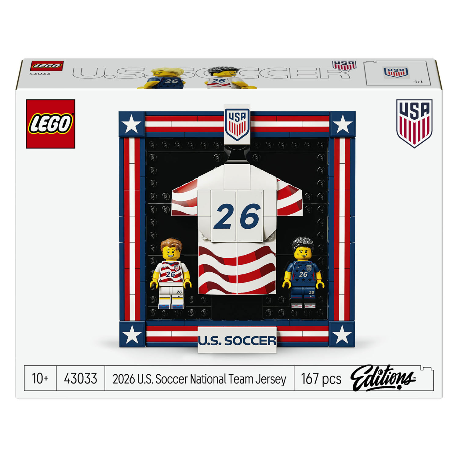 LEGO Editions 43033 Shirt van het Amerikaanse Voetbalteam 2026