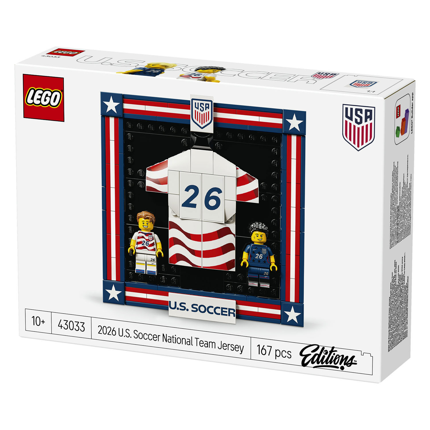 LEGO Editions 43033 Shirt van het Amerikaanse Voetbalteam 2026