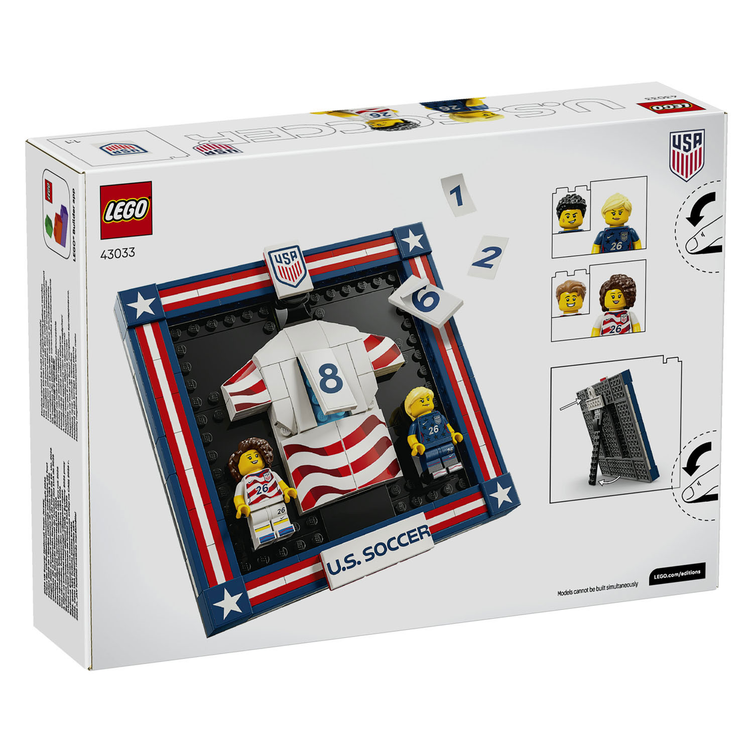 LEGO Editions 43033 Shirt van het Amerikaanse Voetbalteam 2026