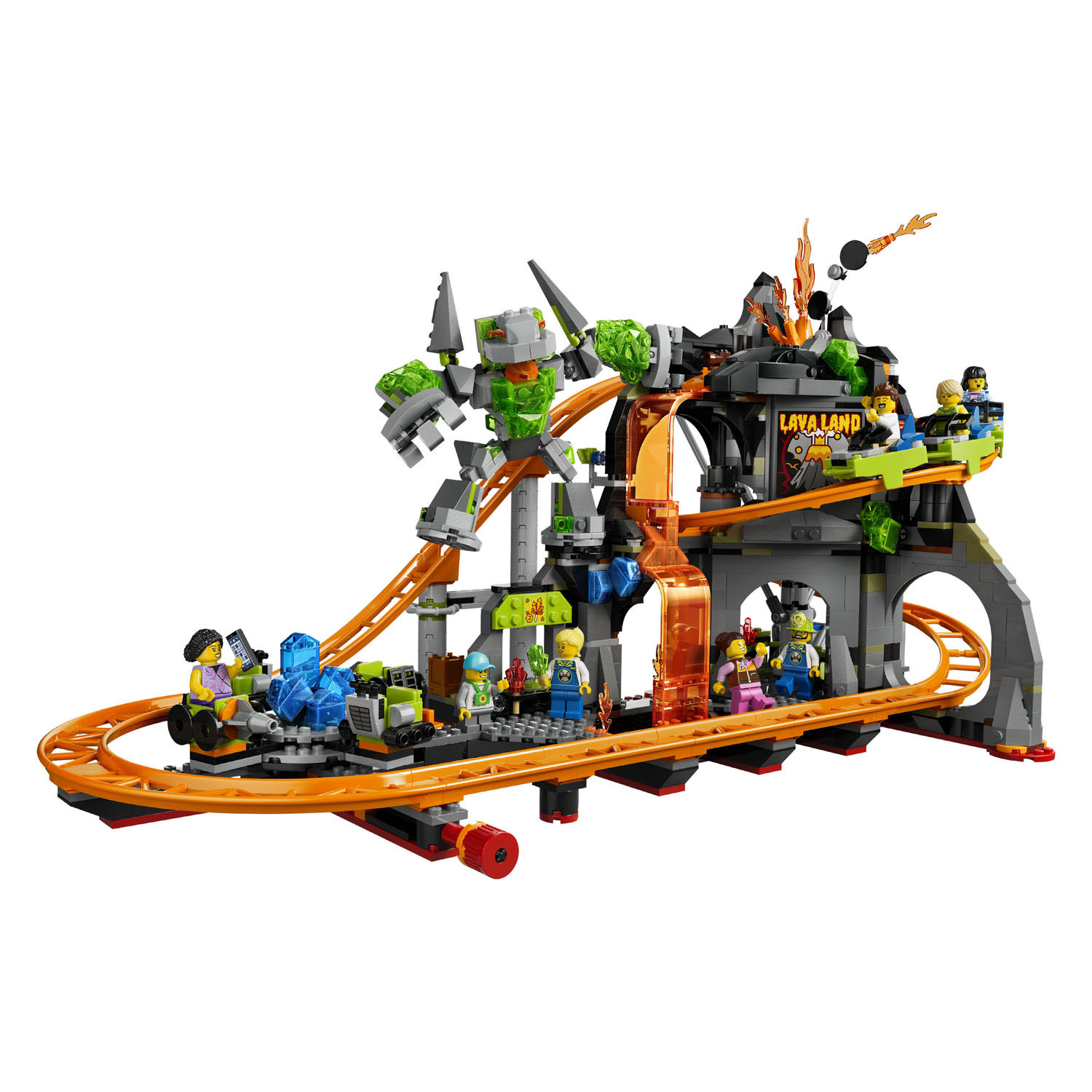 LEGO City 60501 Parc de montagnes russes Lava Land