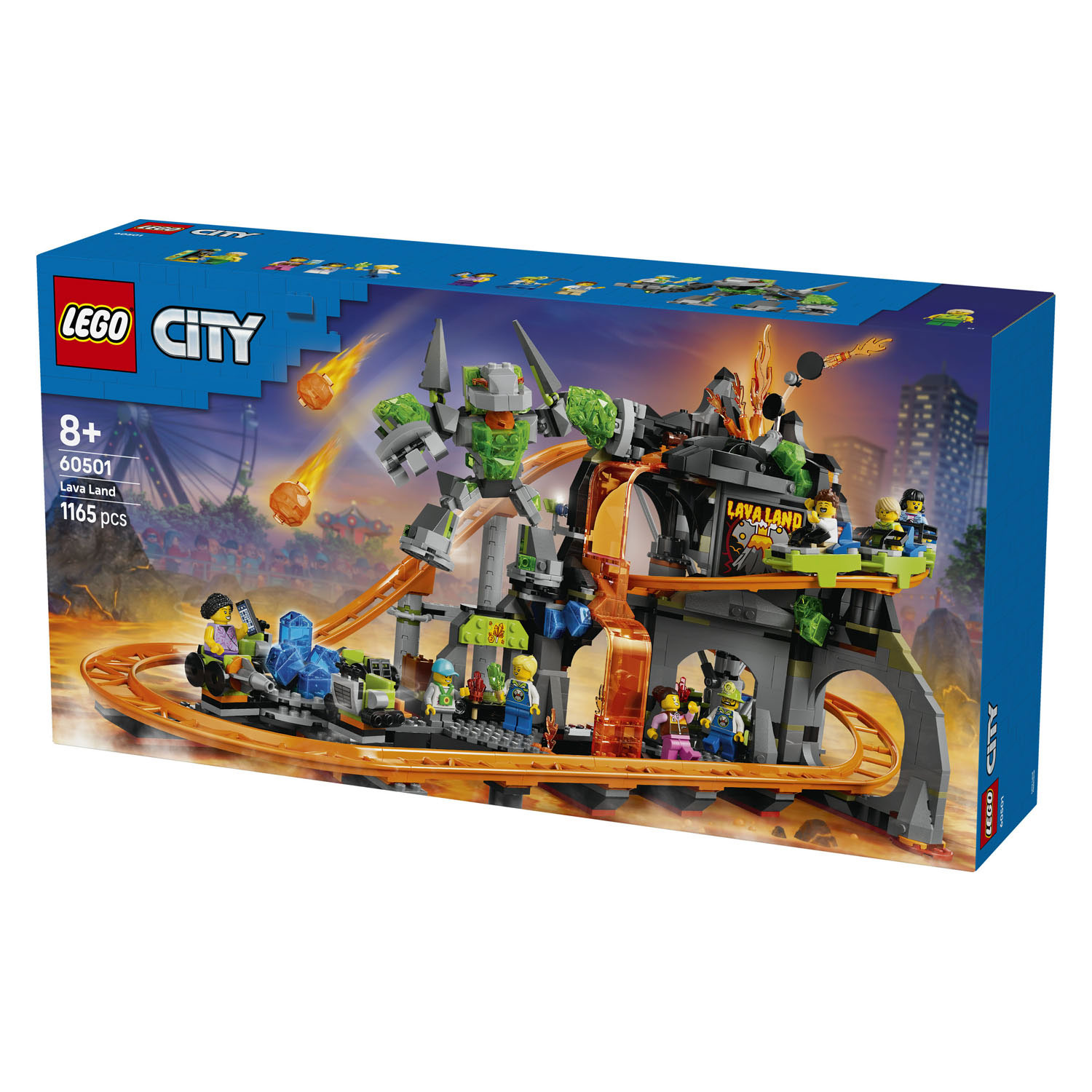 LEGO City 60501 Parc de montagnes russes Lava Land