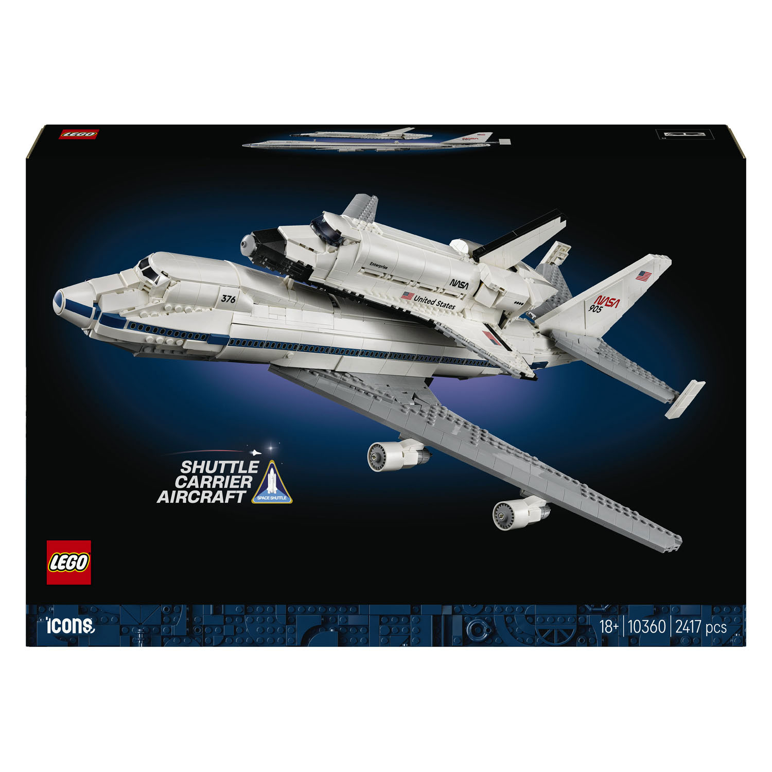 LEGO Icons 10360 Avion transporteur de navette