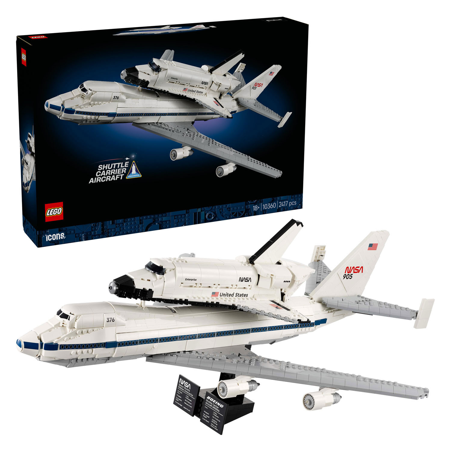 LEGO Icons 10360 Avion transporteur de navette