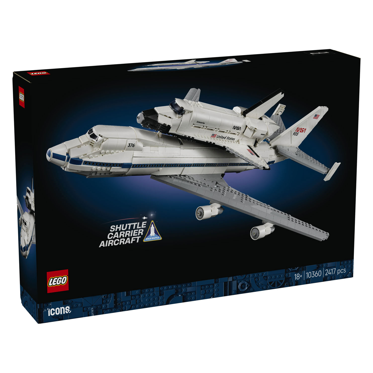 LEGO Icons 10360 Avion transporteur de navette