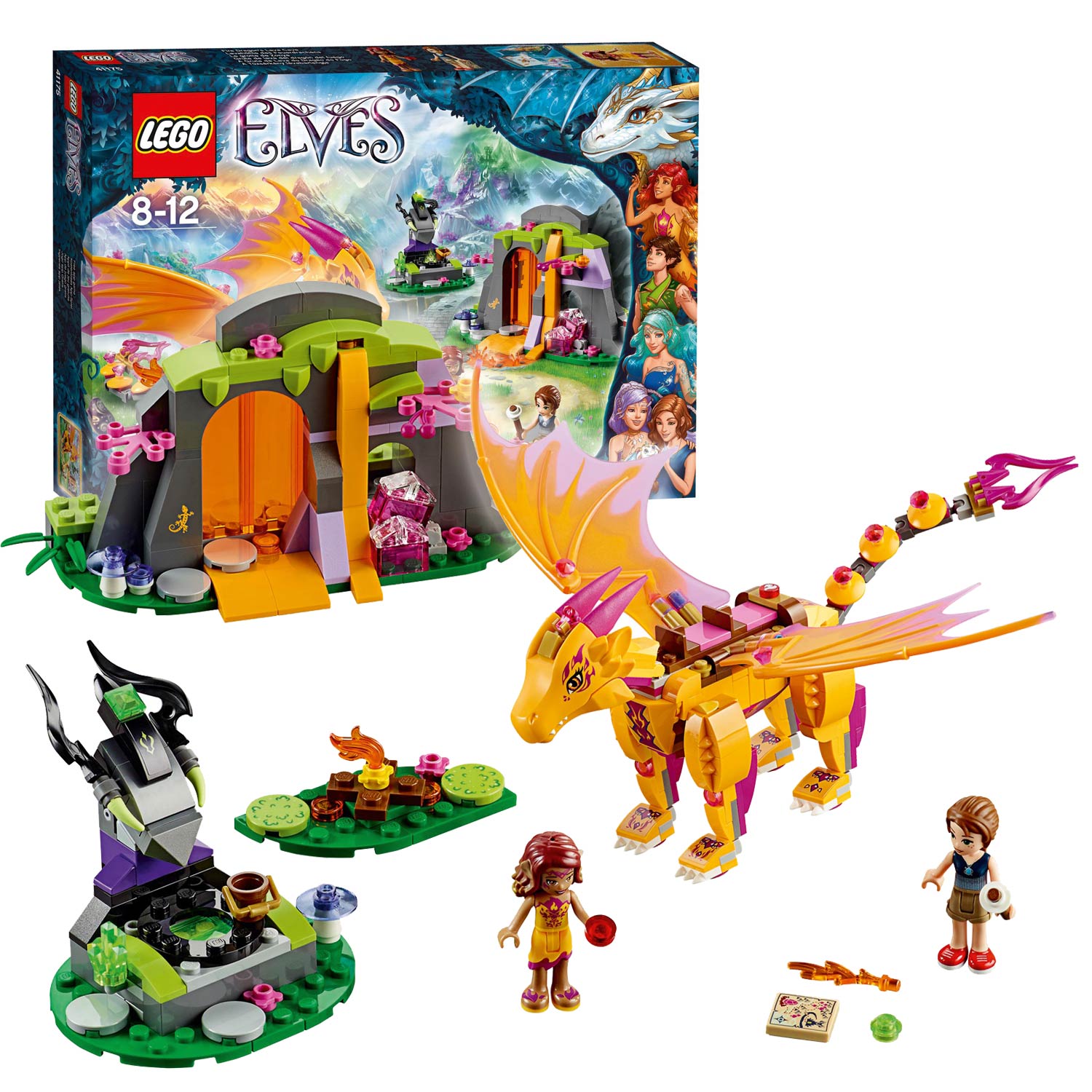 LEGO Elves 41175 De Lavagrot van de Vuurdraak