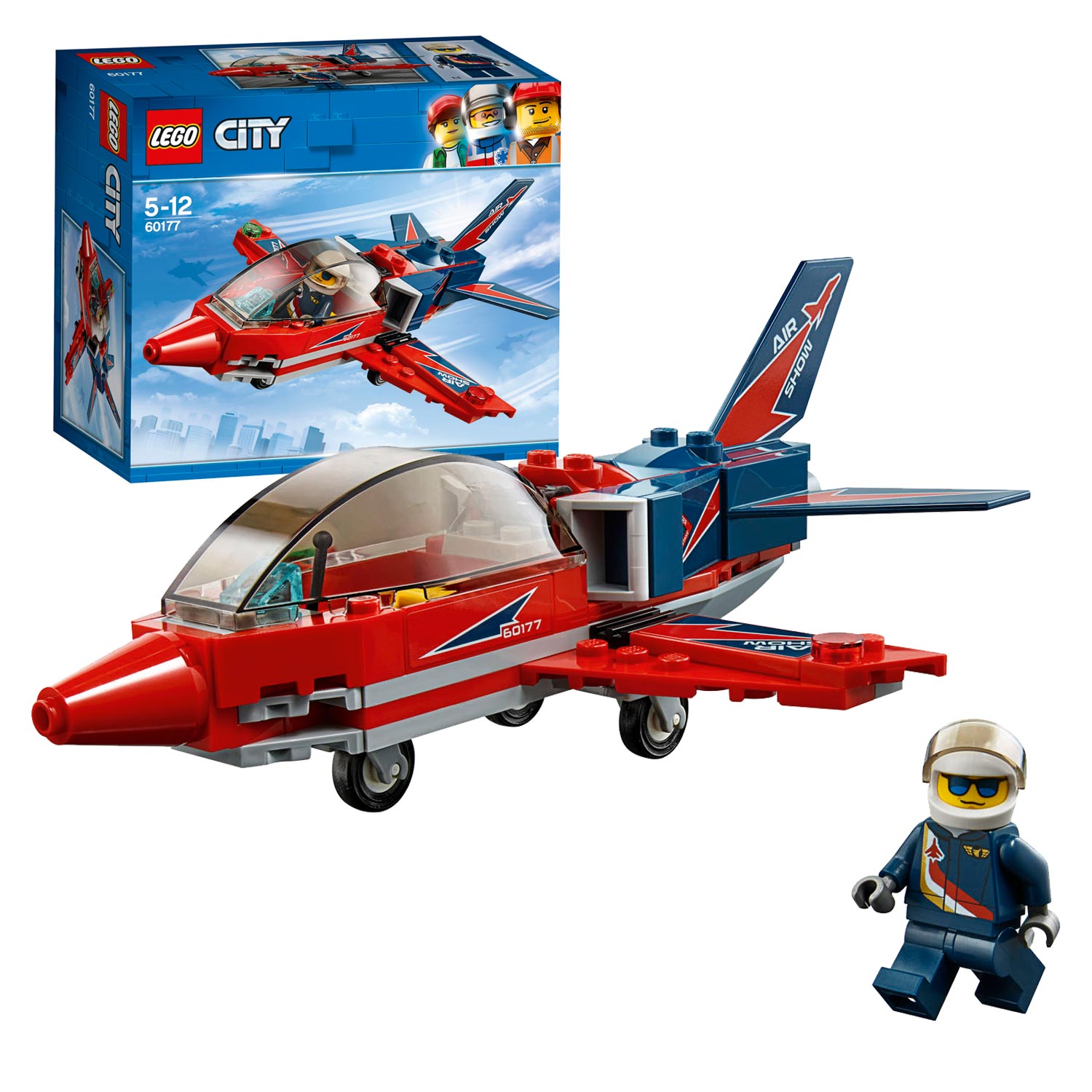 LEGO City 60177 Vliegshowjet