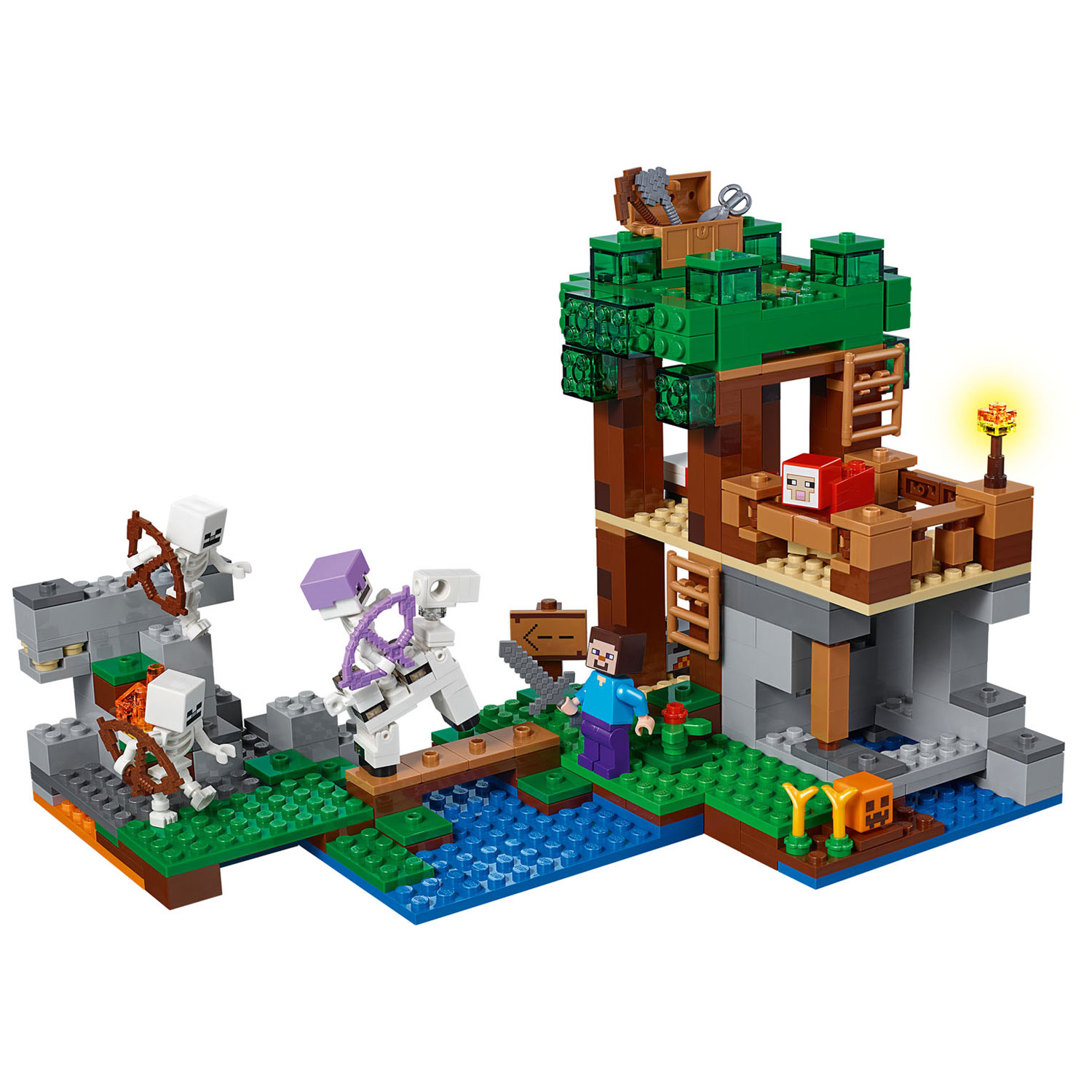 LEGO Minecraft 21146 De Skeletaanval