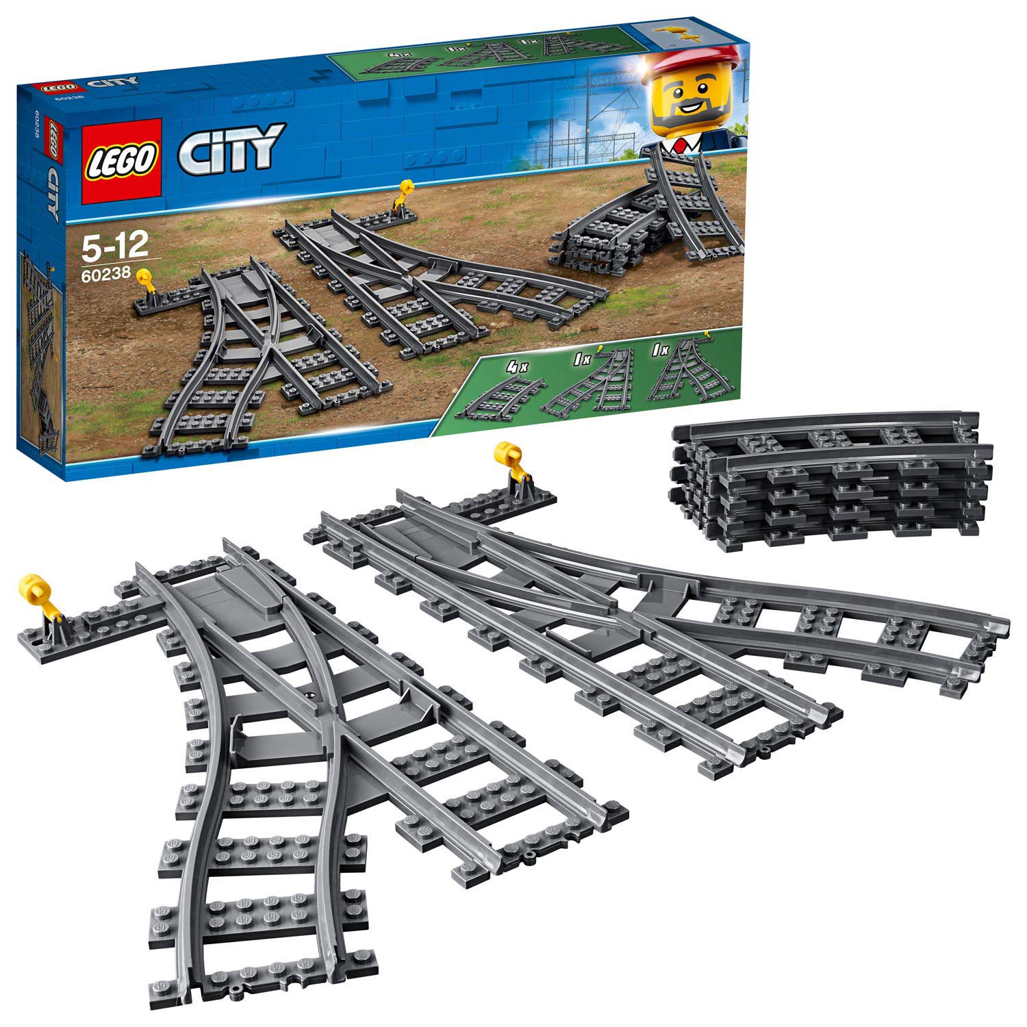 De eigenaar Spotlijster energie LEGO City Trein 60238 Wissels online kopen? | Lobbes Speelgoed