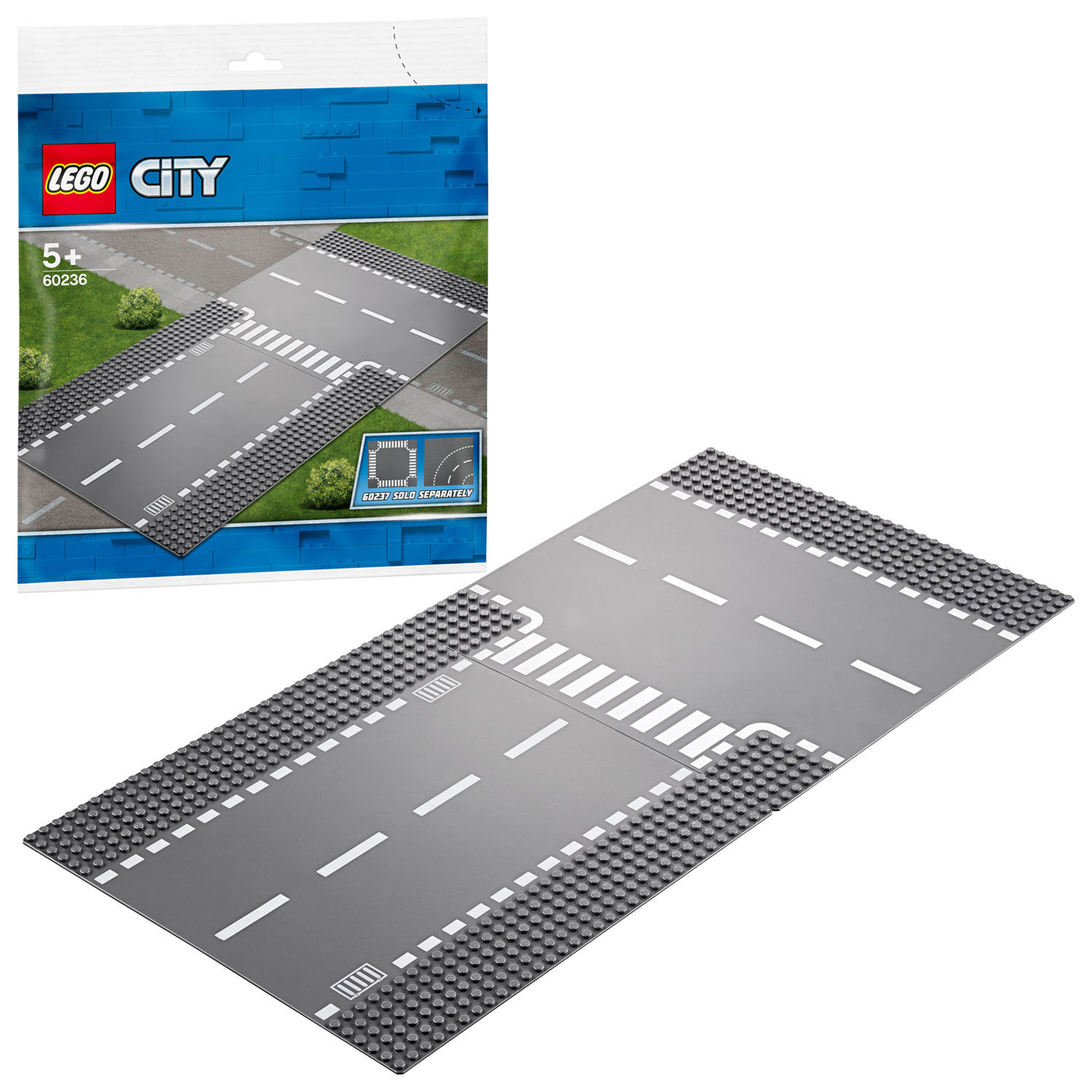 LEGO City 60236 Gerade und T-Kreuzung