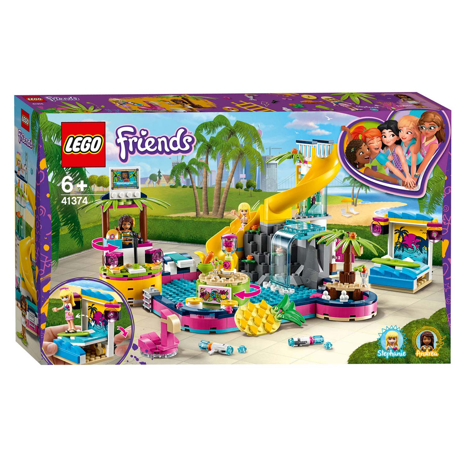 LEGO Friends 41374 Andrea's Zwembadfeest