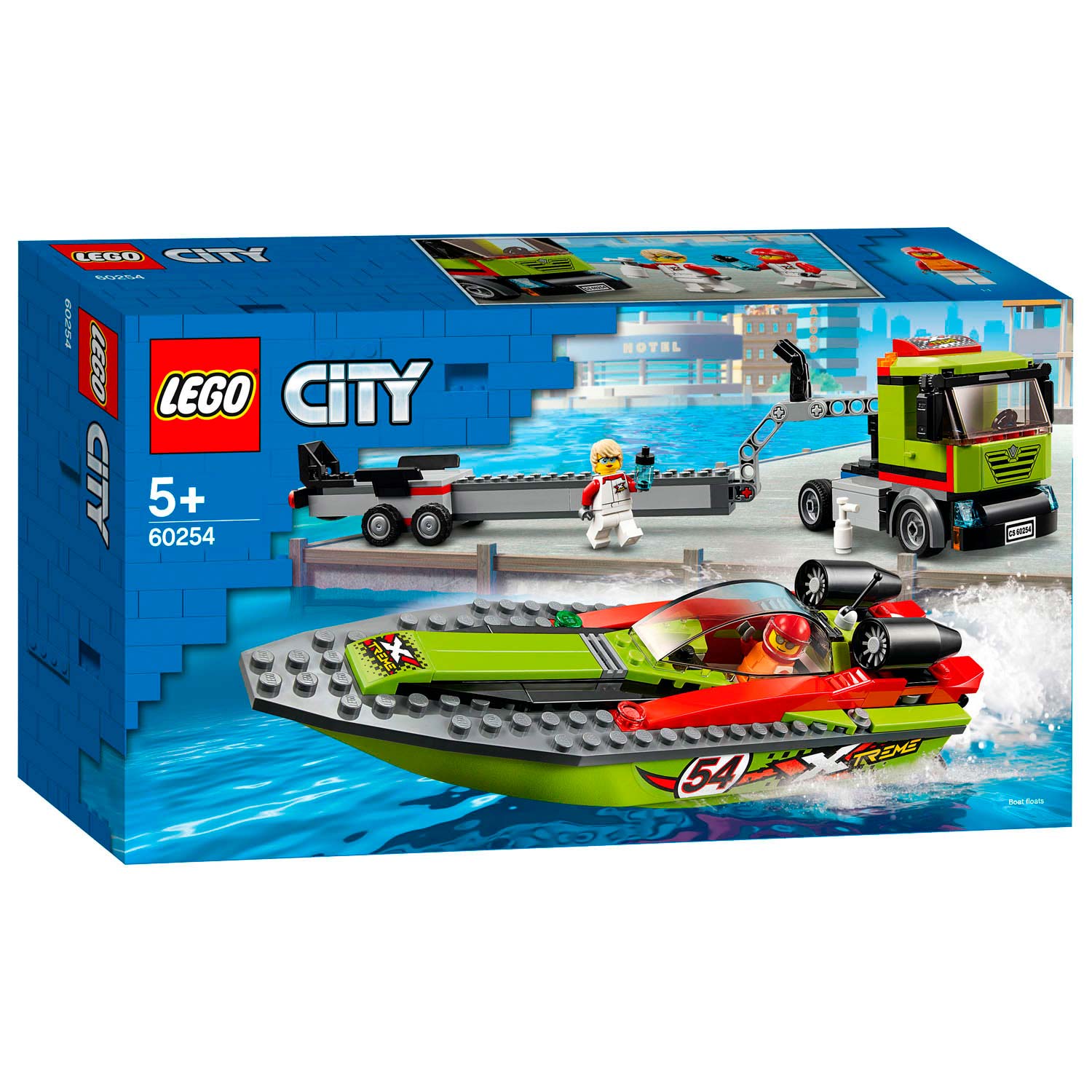 LEGO City 60254 Raceboot Transport