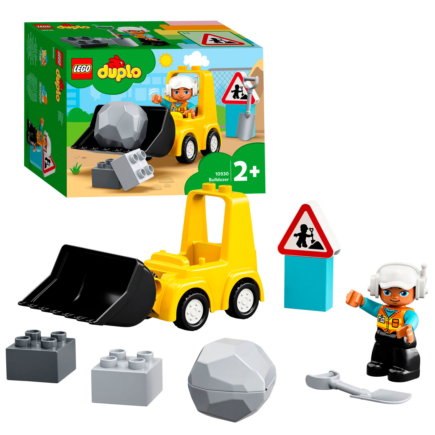levenslang Sandalen Dank je LEGO DUPLO 10930 Construction Bulldozer ... | Lobbes Speelgoed België