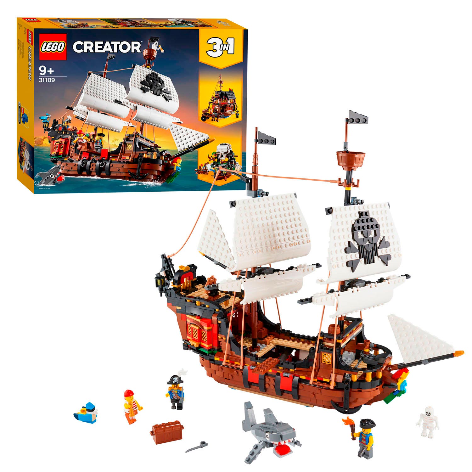 mechanisme Inspiratie Jeugd LEGO Creator 31109 Piratenschip online kopen? | Lobbes Speelgoed