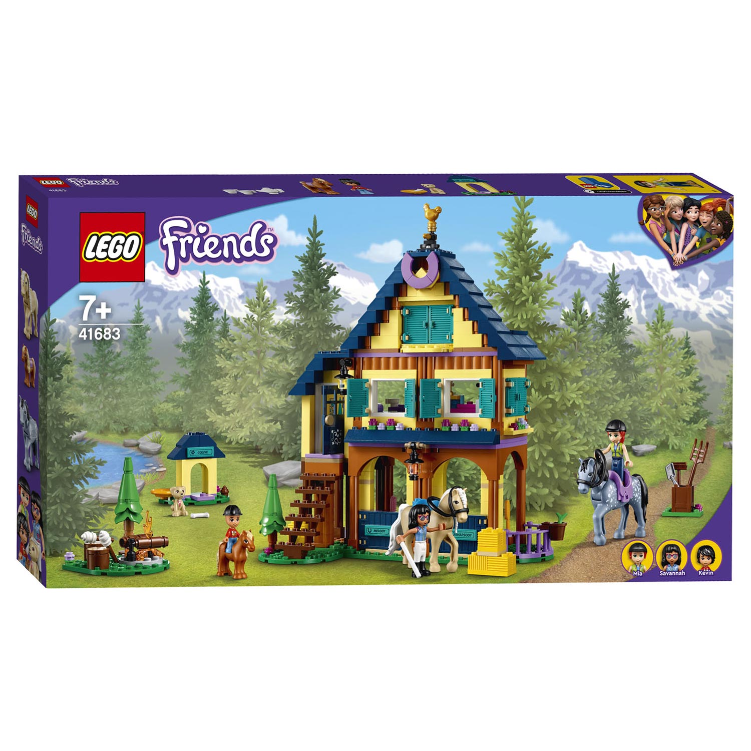 LEGO Friends 41683 Paardrijbasis in het Bos