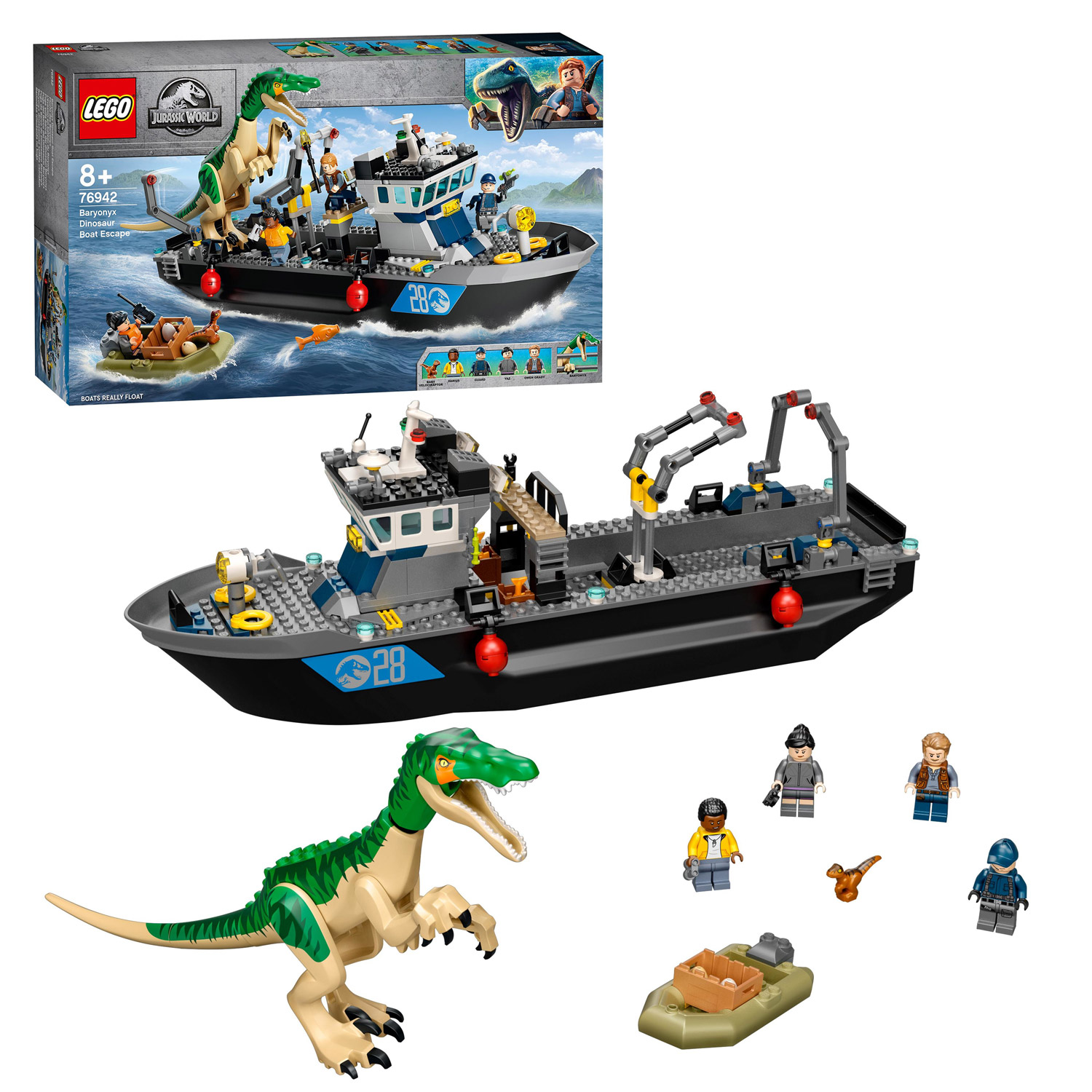 LEGO Jurassic 76942 Bootontsnapping Dinosaurus Baryonyx