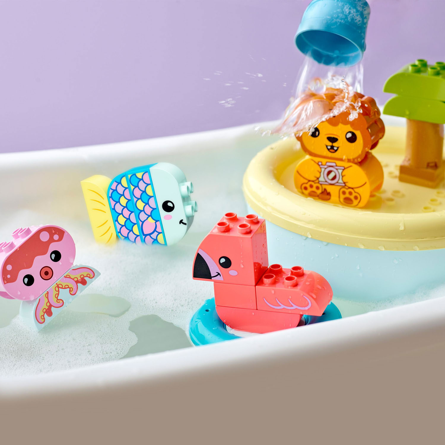 LEGO Duplo 10966 S'amuser dans le bain : l'île des animaux flottante