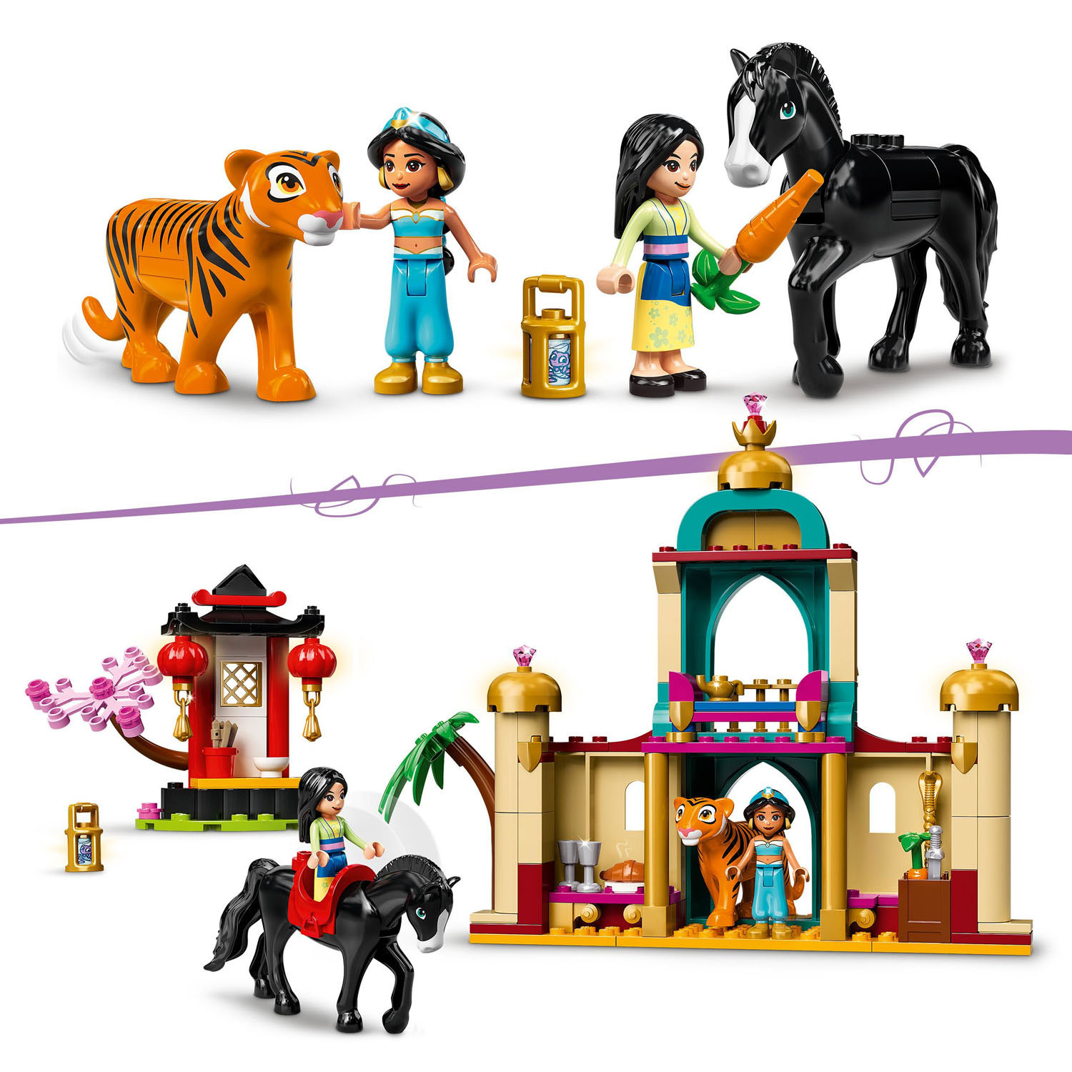 LEGO Princesse Disney 43208 Jasmine et l'aventure de Mulan