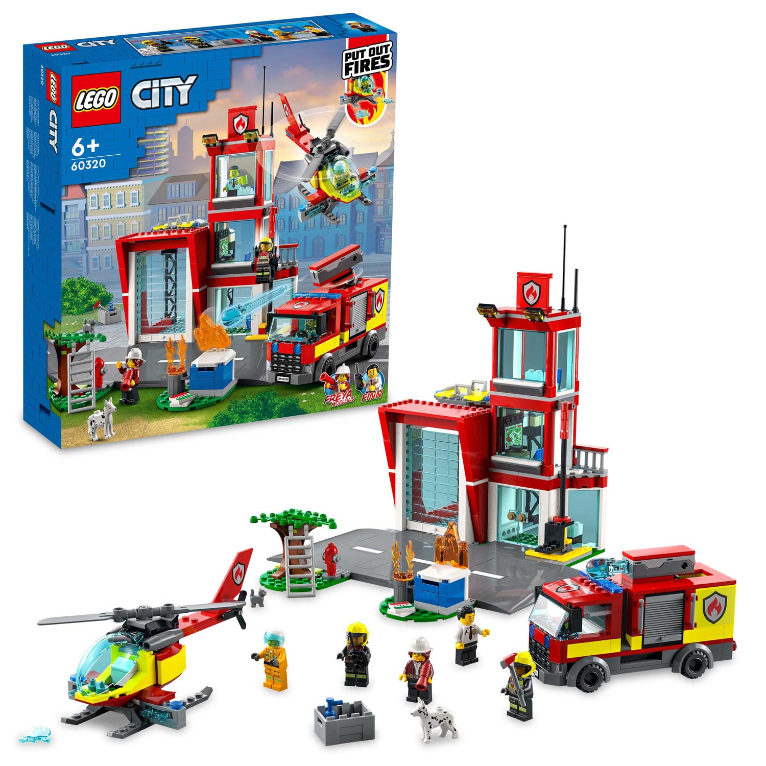 raket Het strand volleybal LEGO City 60320 Brandweerkazerne online kopen? | Lobbes Speelgoed