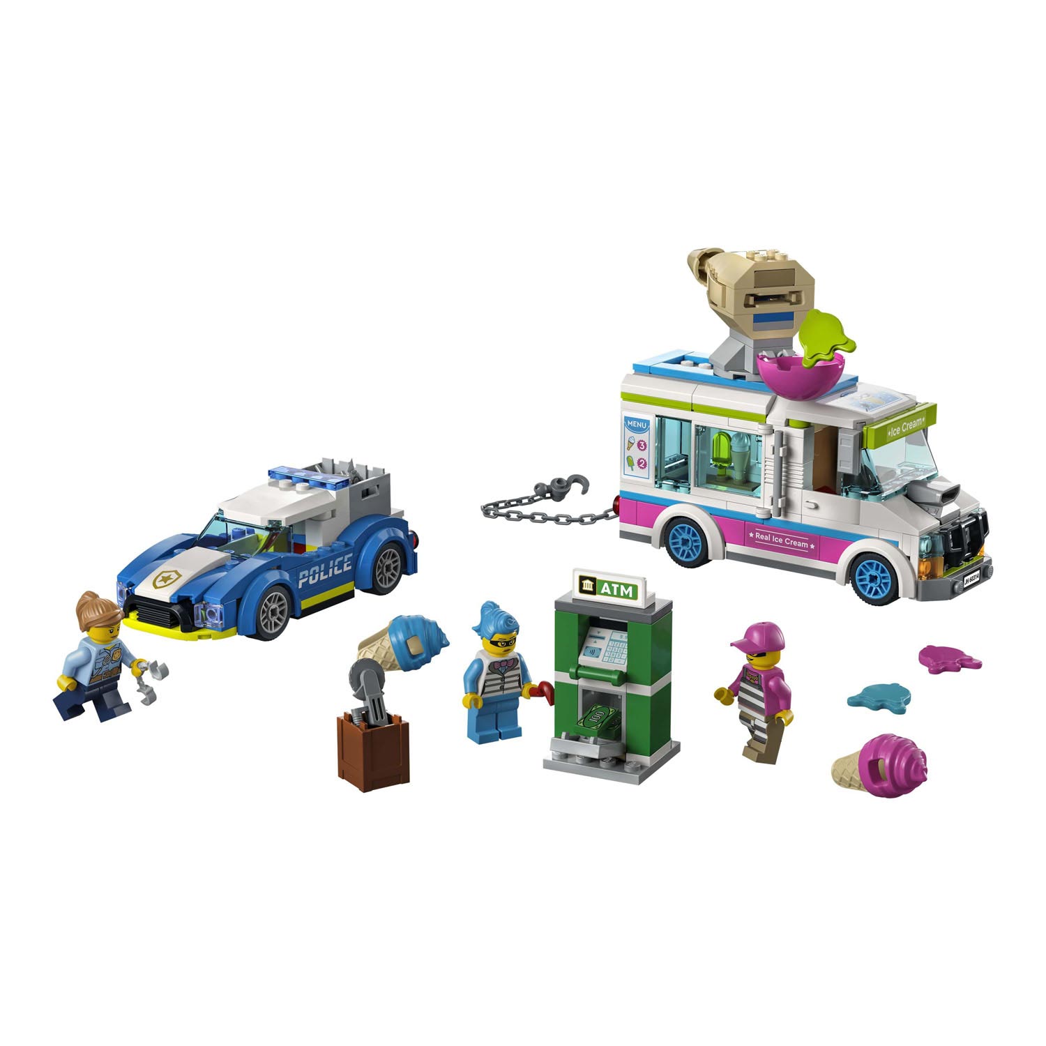 LEGO City 60314 IJswagen Politieachtervolging