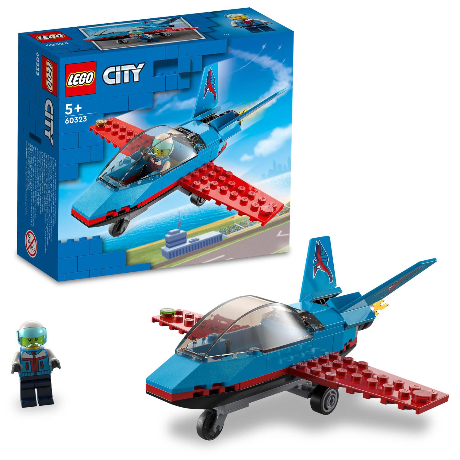 LEGO City 60323 Stuntvliegtuig online | Lobbes Speelgoed