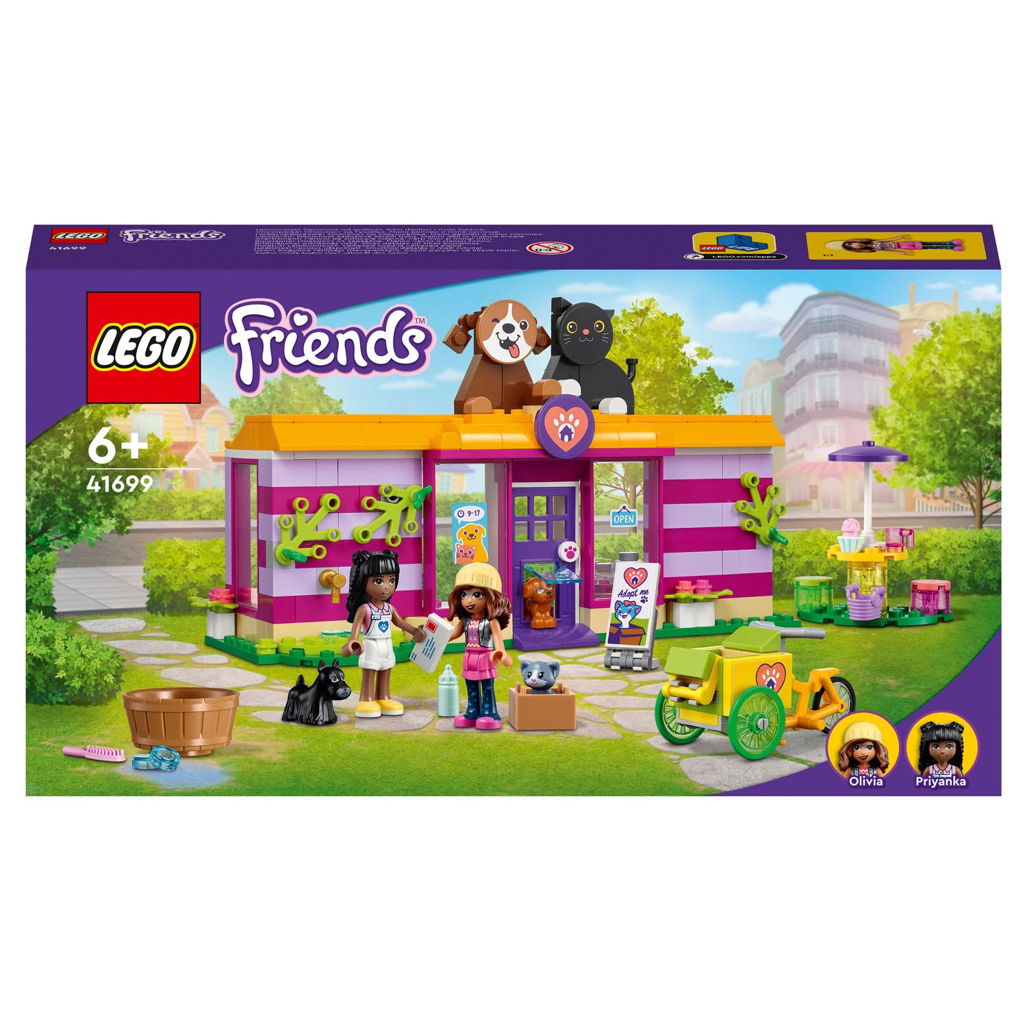 LEGO Friends 41699 Haustier-Adoptionscafé