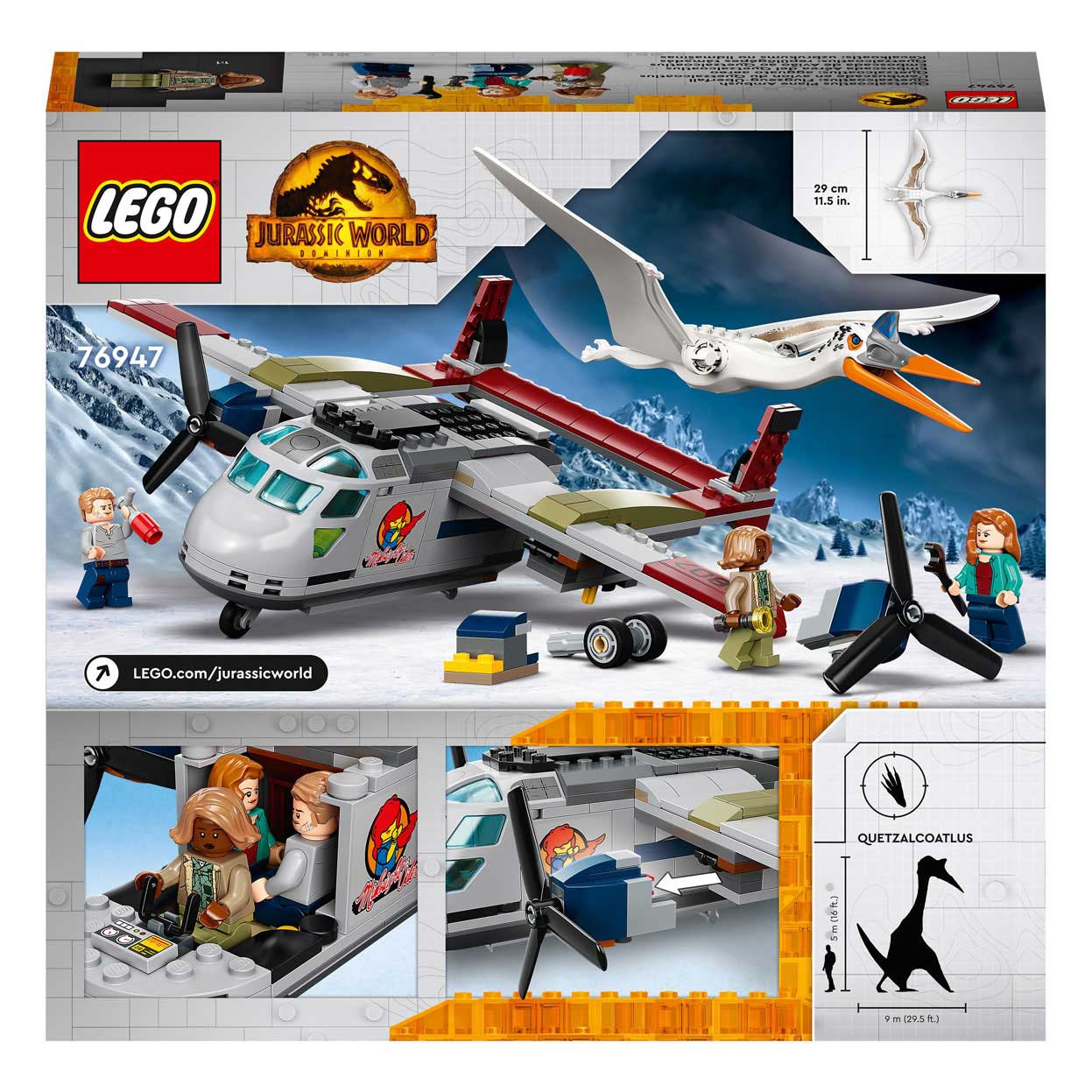 76947 LEGO Jurassic Quetzalcoatlus Flugzeug-Hinterhalt