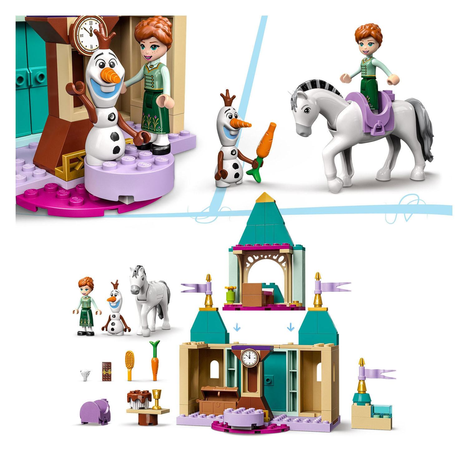 LEGO Disney Princess 43204 Anna en Olaf Plezier in het kasteel