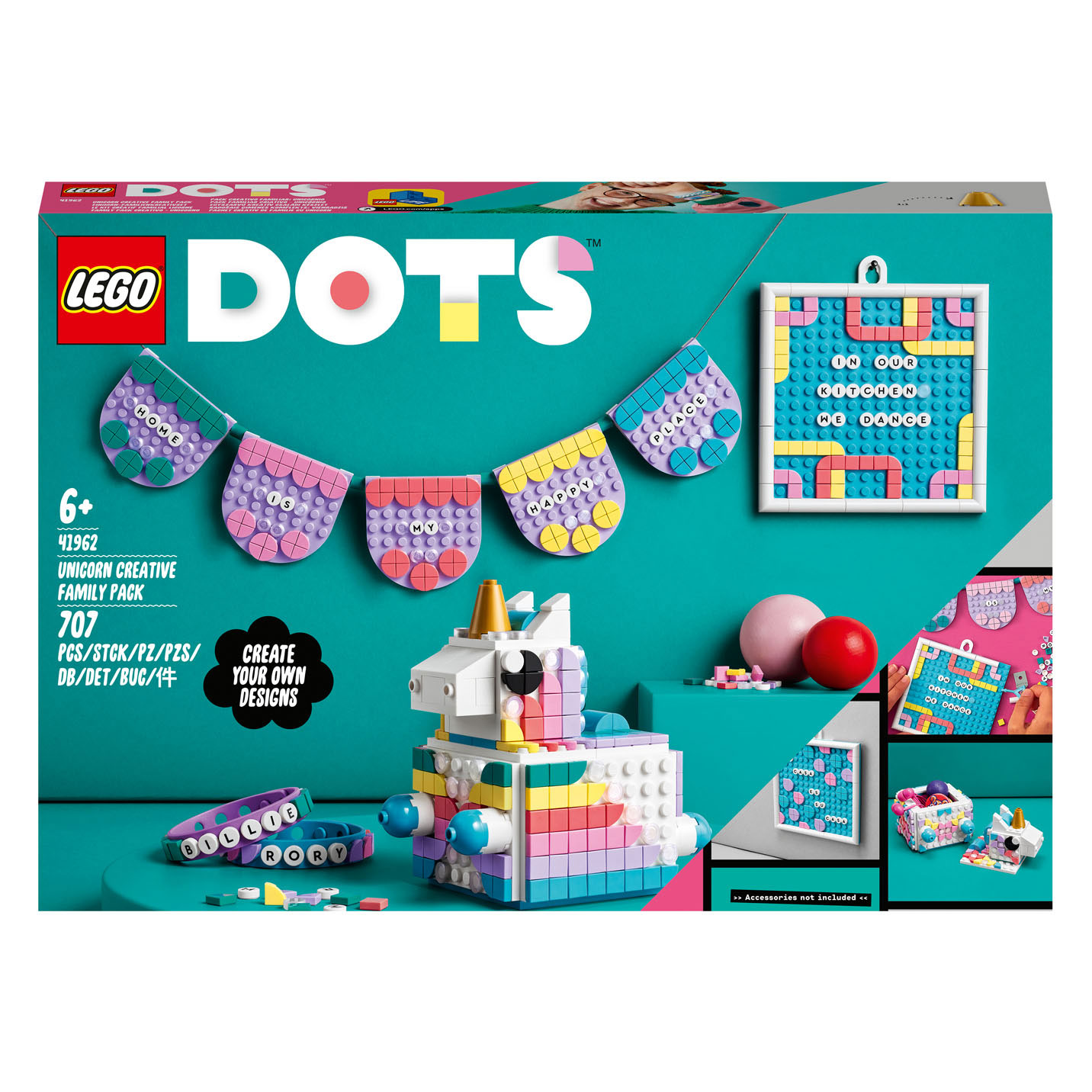 LEGO DOTS 41962 Creatieve Familie Set Eenhoorn