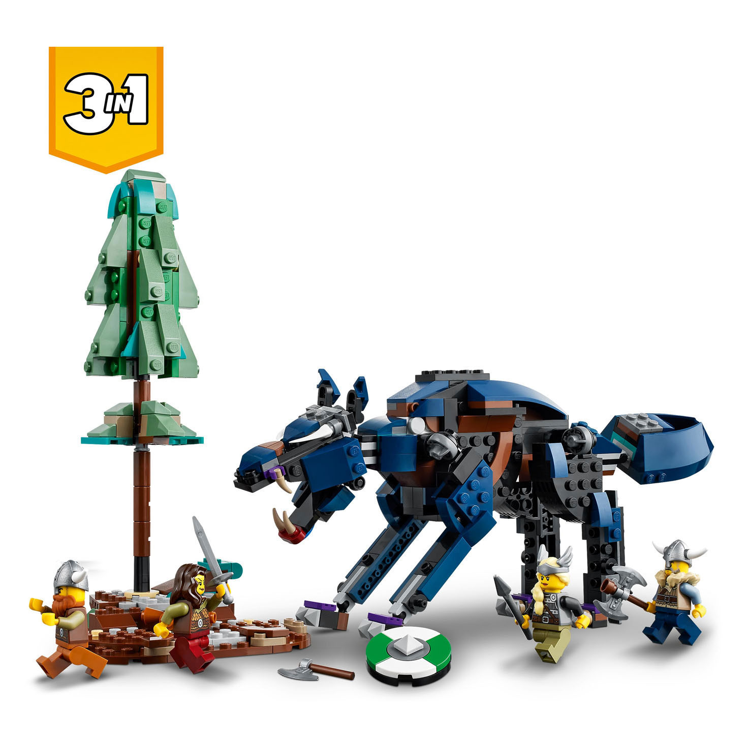 LEGO Creator 31132 Viking Schip en de Midgard Slang