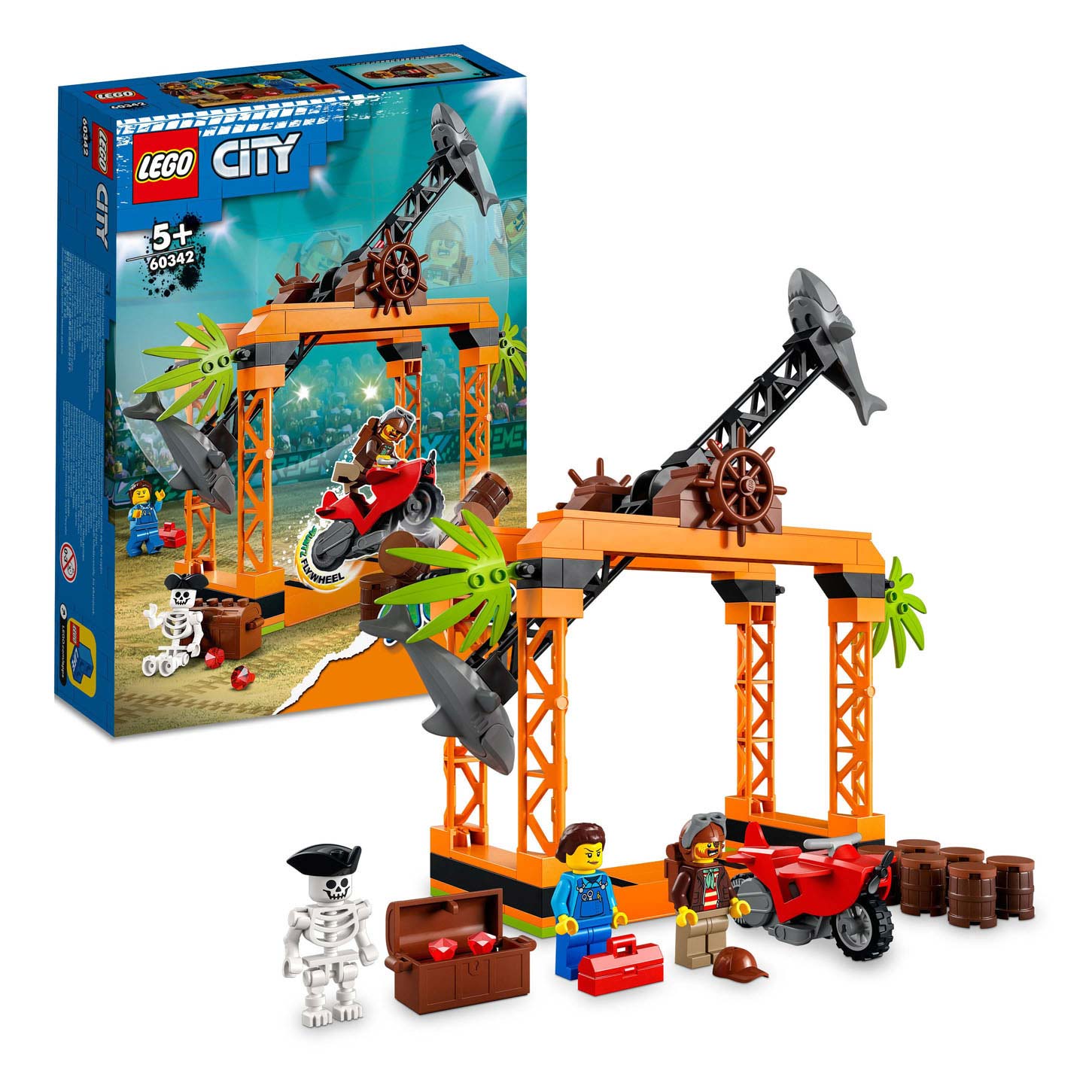 Lego LEGO City 60342 The Shark Attack Stunt Uitdaging