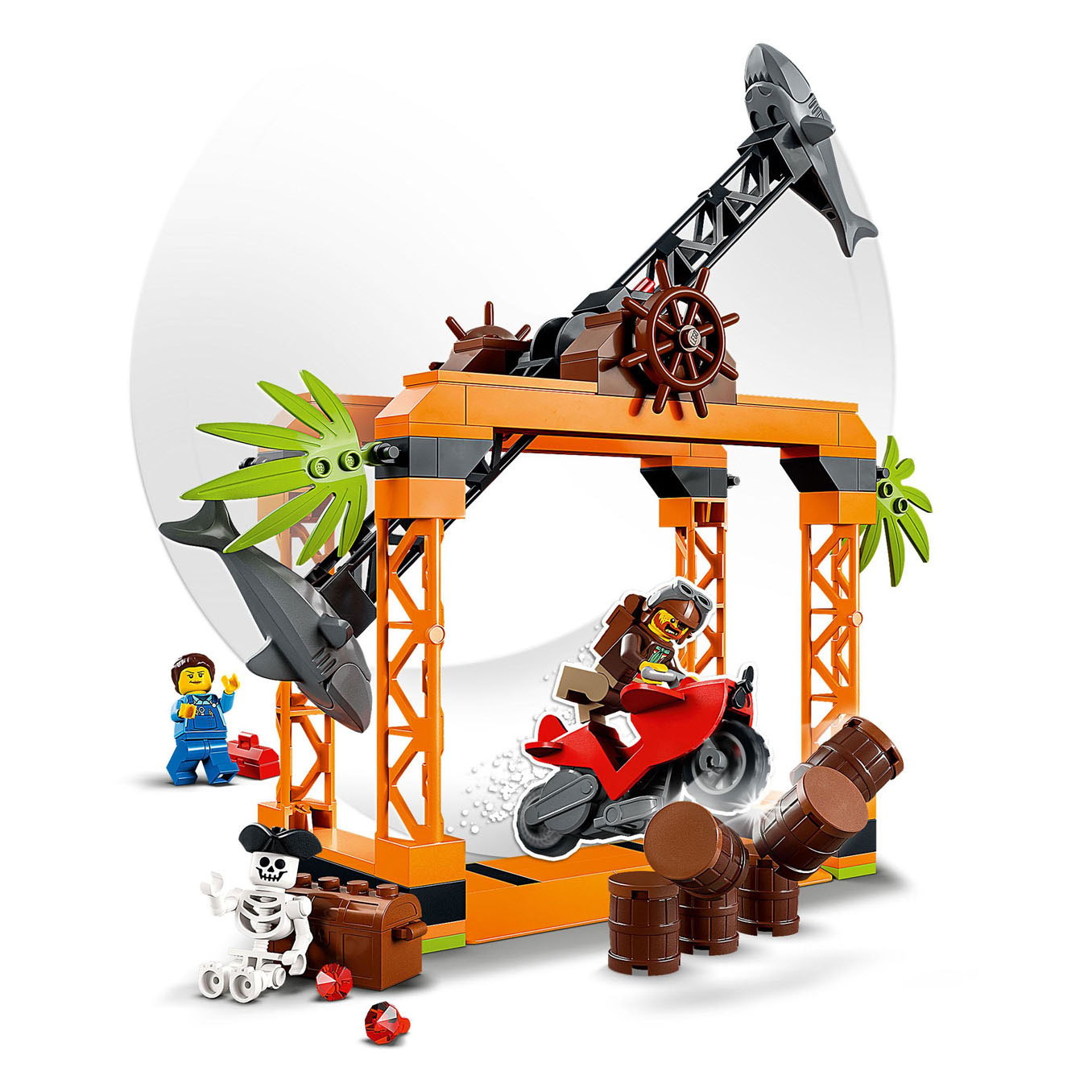 LEGO City 60342 Die Shark Attack Stunt Challenge