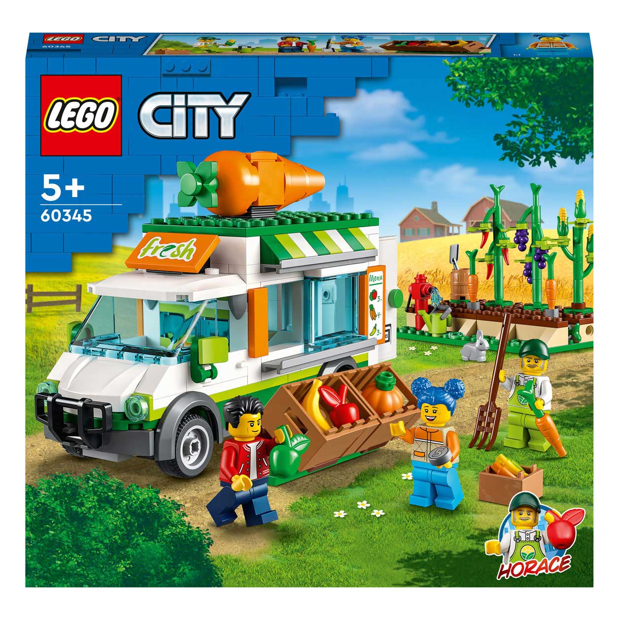 LEGO City 60345 Boeren Markt Bus