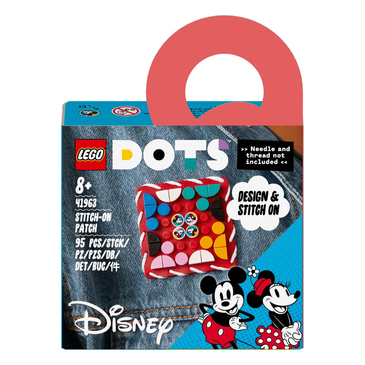 LEGO DOTS 41963 Mickey & Minnie Mouse: Écusson à coudre