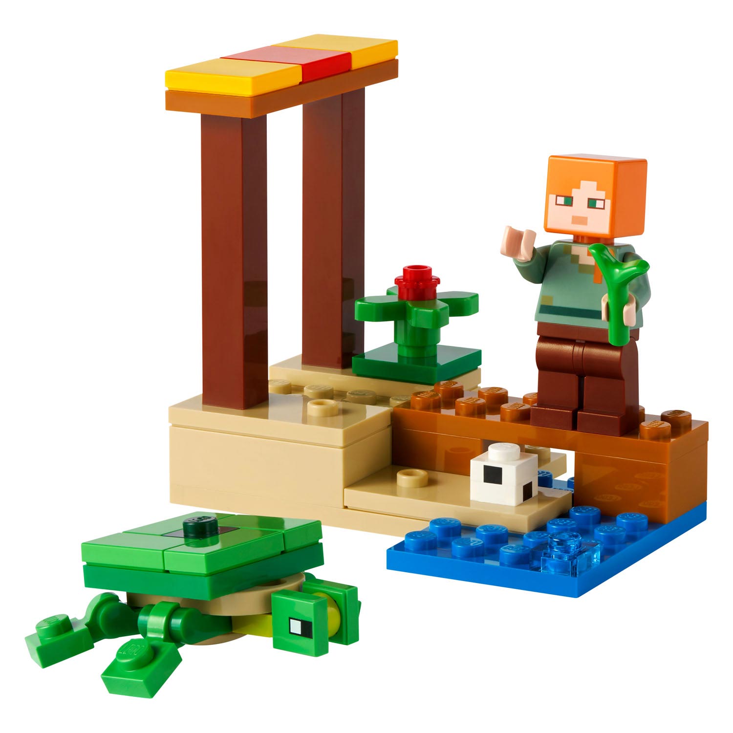 LEGO Minecraft 30432 Strand met Schildpad
