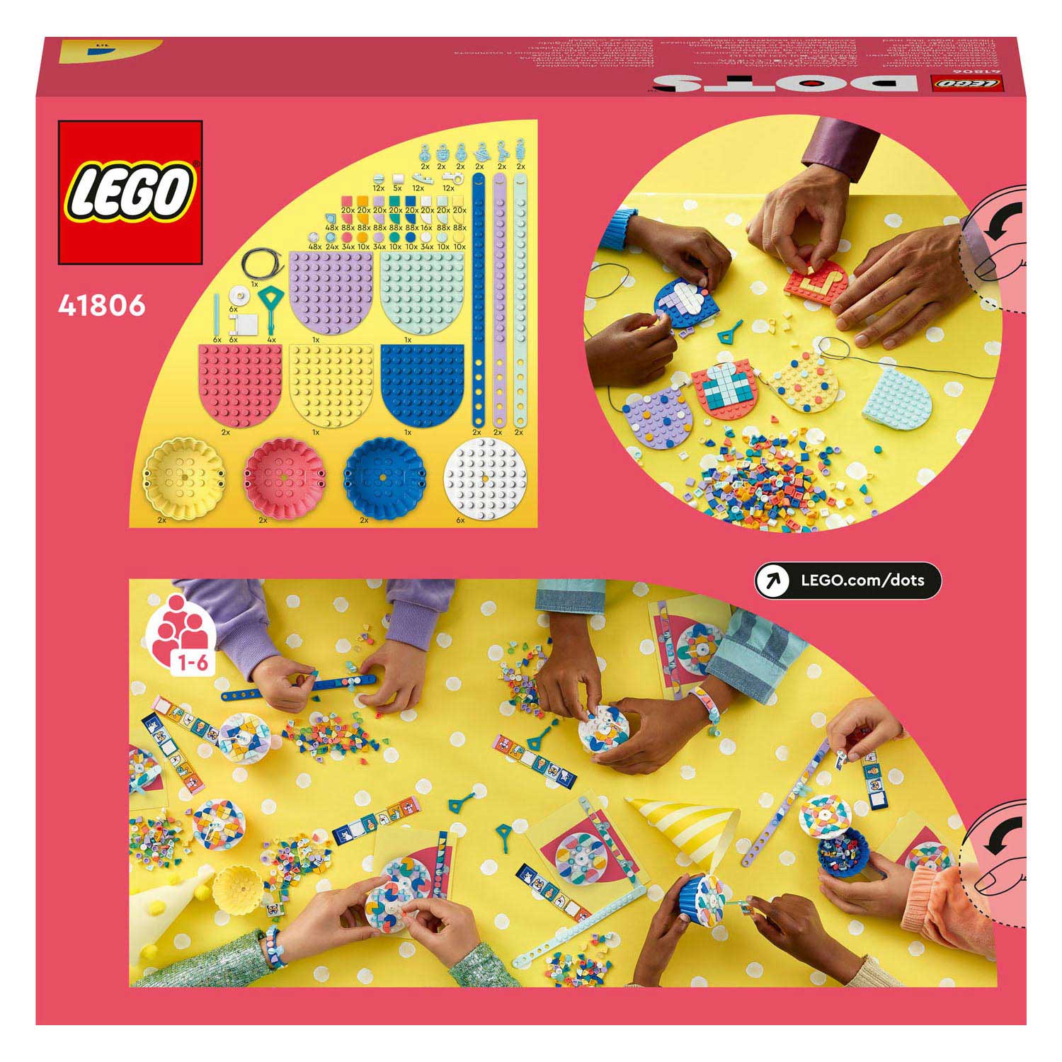 LEGO DOTS 41806 Ensemble de fête ultime