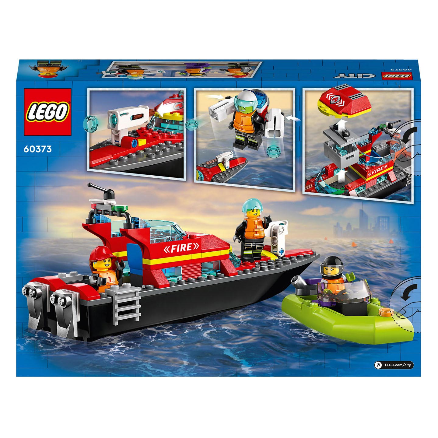 LEGO City 60373 Rettungsboot-Feuer