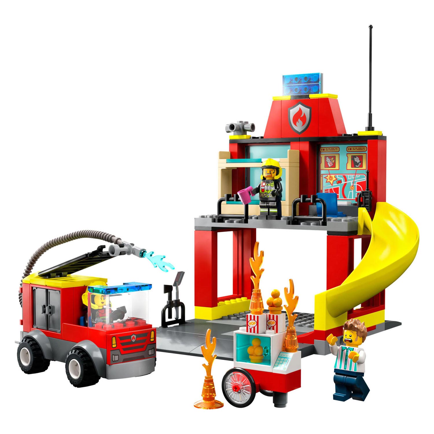 LEGO City 60375 La caserne de pompiers et le camion de pompiers