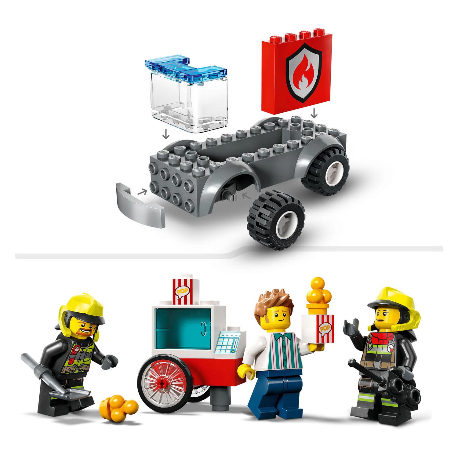 LEGO City 60375 Die Feuerwache und das Feuerwehrauto