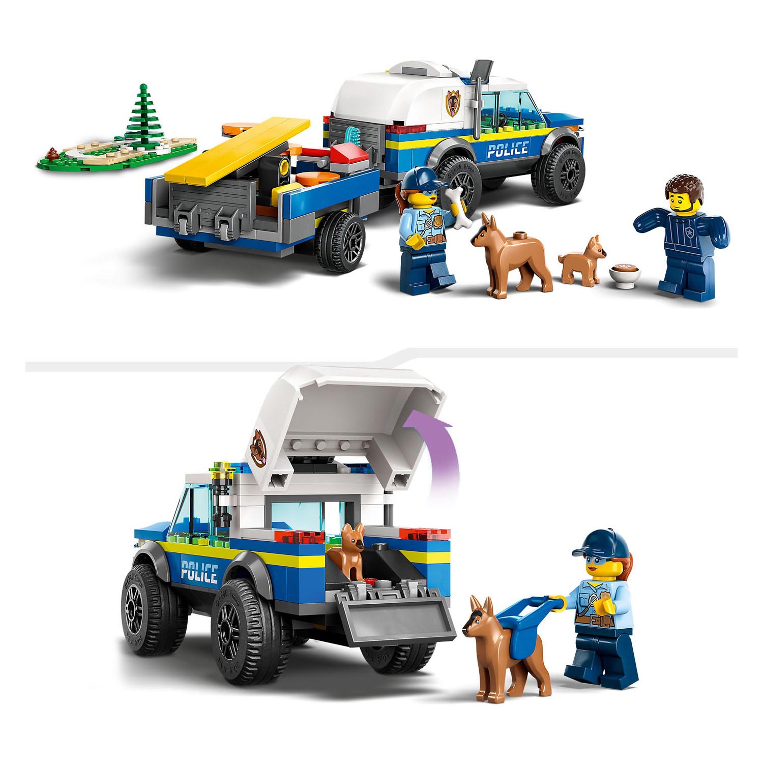 LEGO City 60369 Entraînement mobile pour chiens policiers