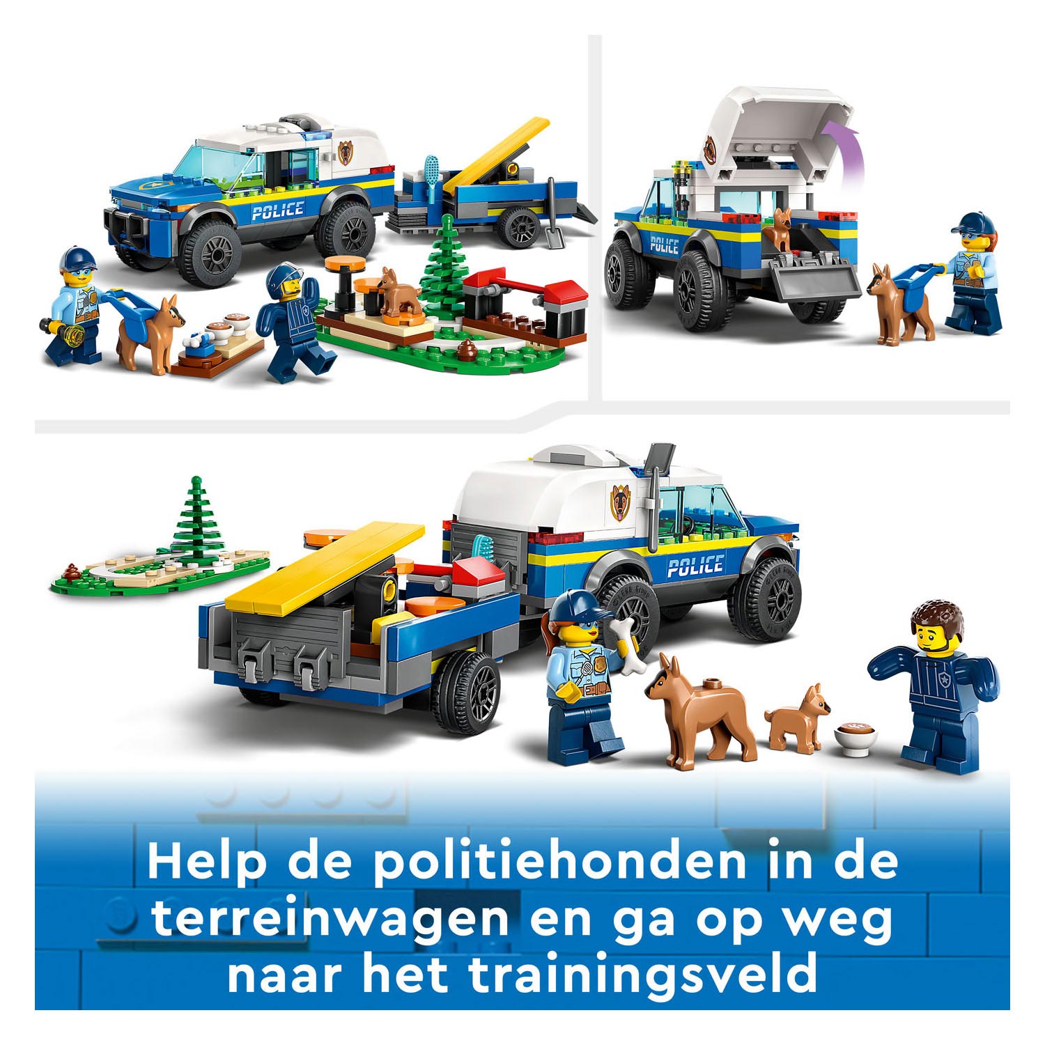 LEGO City 60369 Entraînement mobile pour chiens policiers