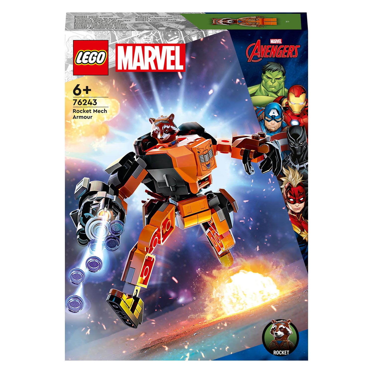 76243 LEGO Marvel Avengers Raketen-Mech-Rüstung