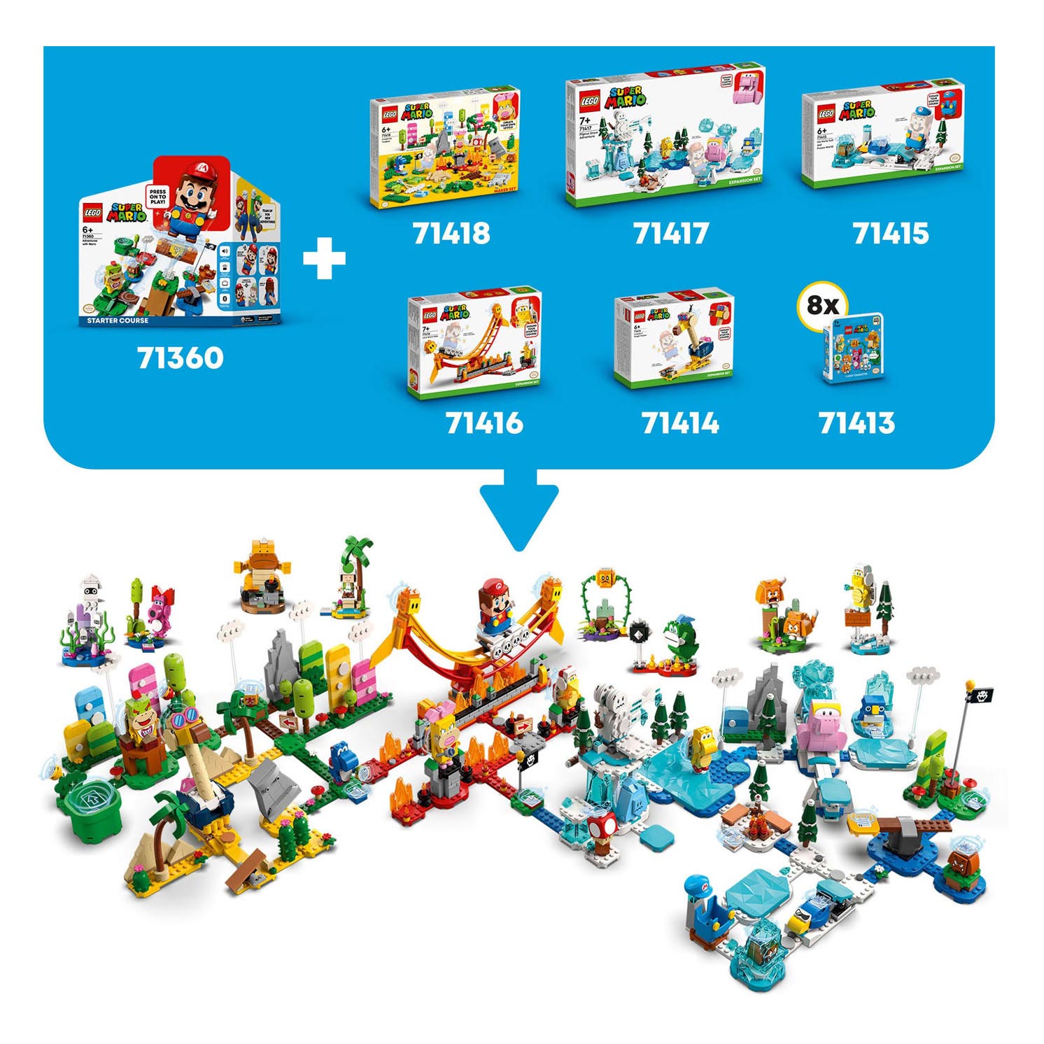 71417 Ensemble d'extension LEGO Super Mario : L'aventure dans la neige de Fliprus