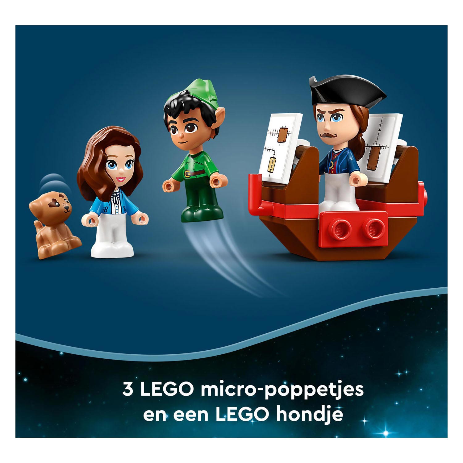 LEGO Disney Abenteuerset „Peter Pan und Wendys Märchenbuch“.