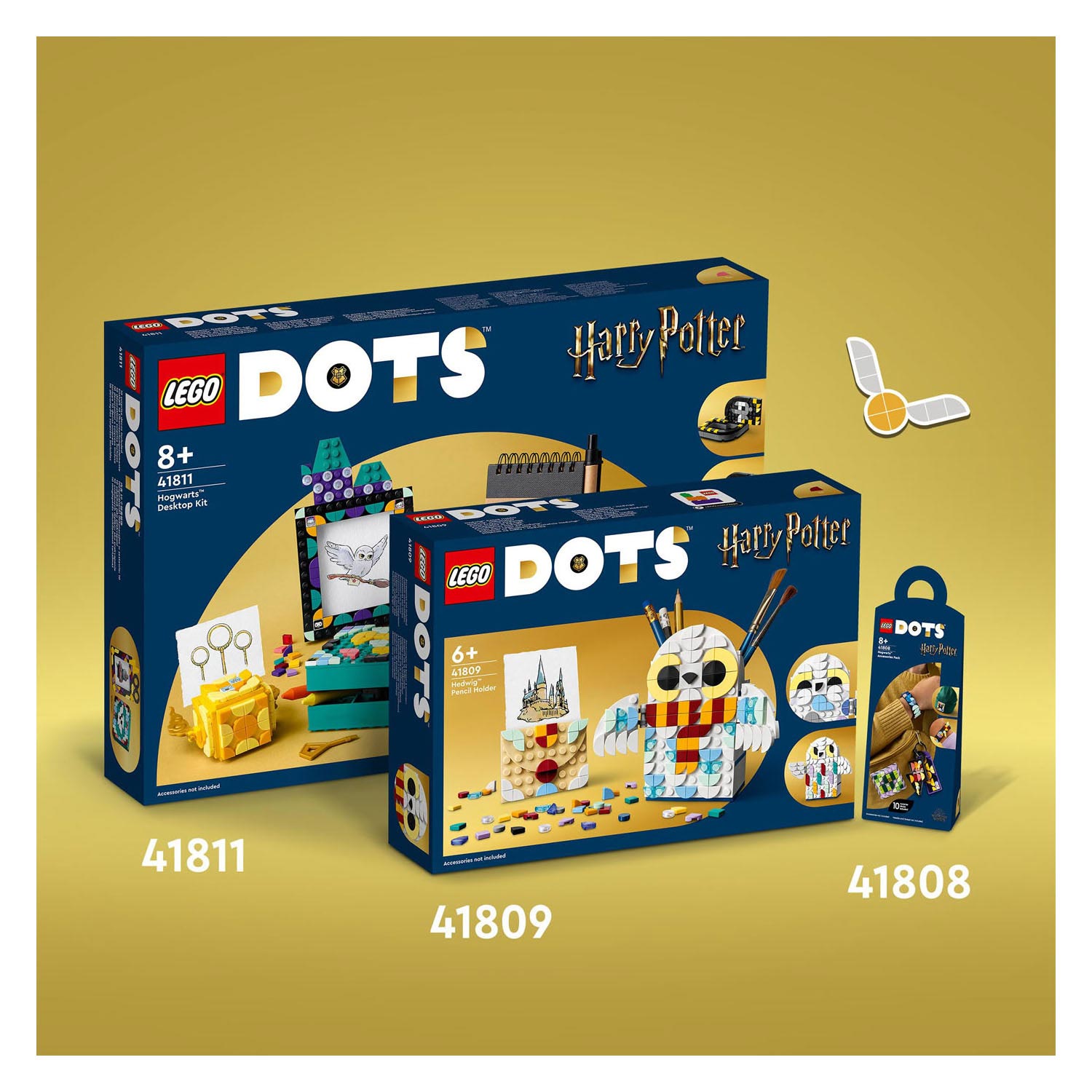 LEGO DOTS 41811 Kit de bureau Harry Potter Poudlard