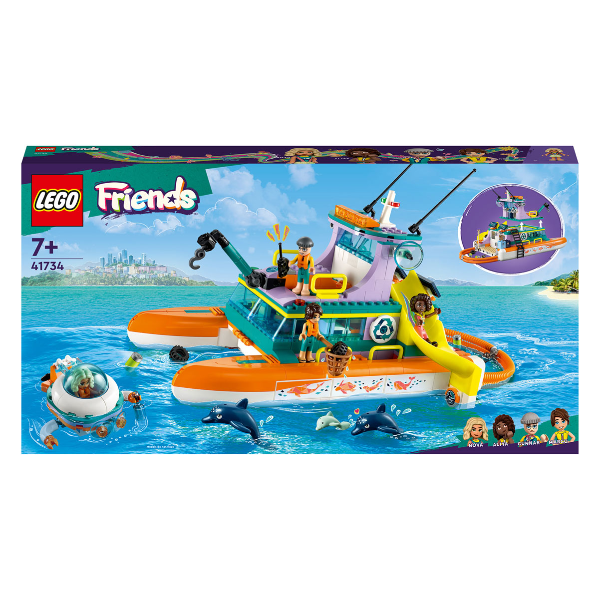 LEGO Friends 41734 Rettungsboot auf See